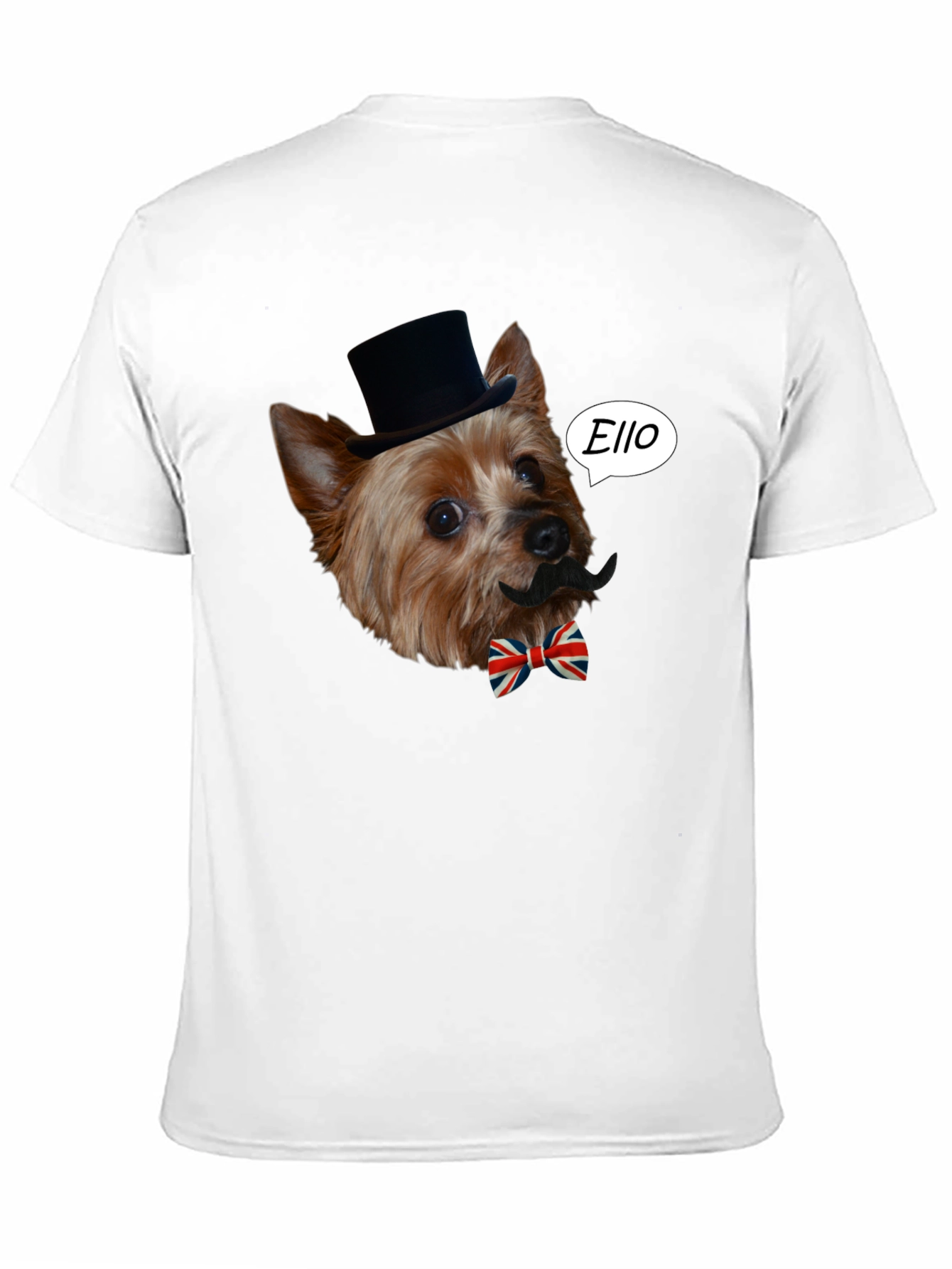 Black Dog with Mustache T-Shirt view 11