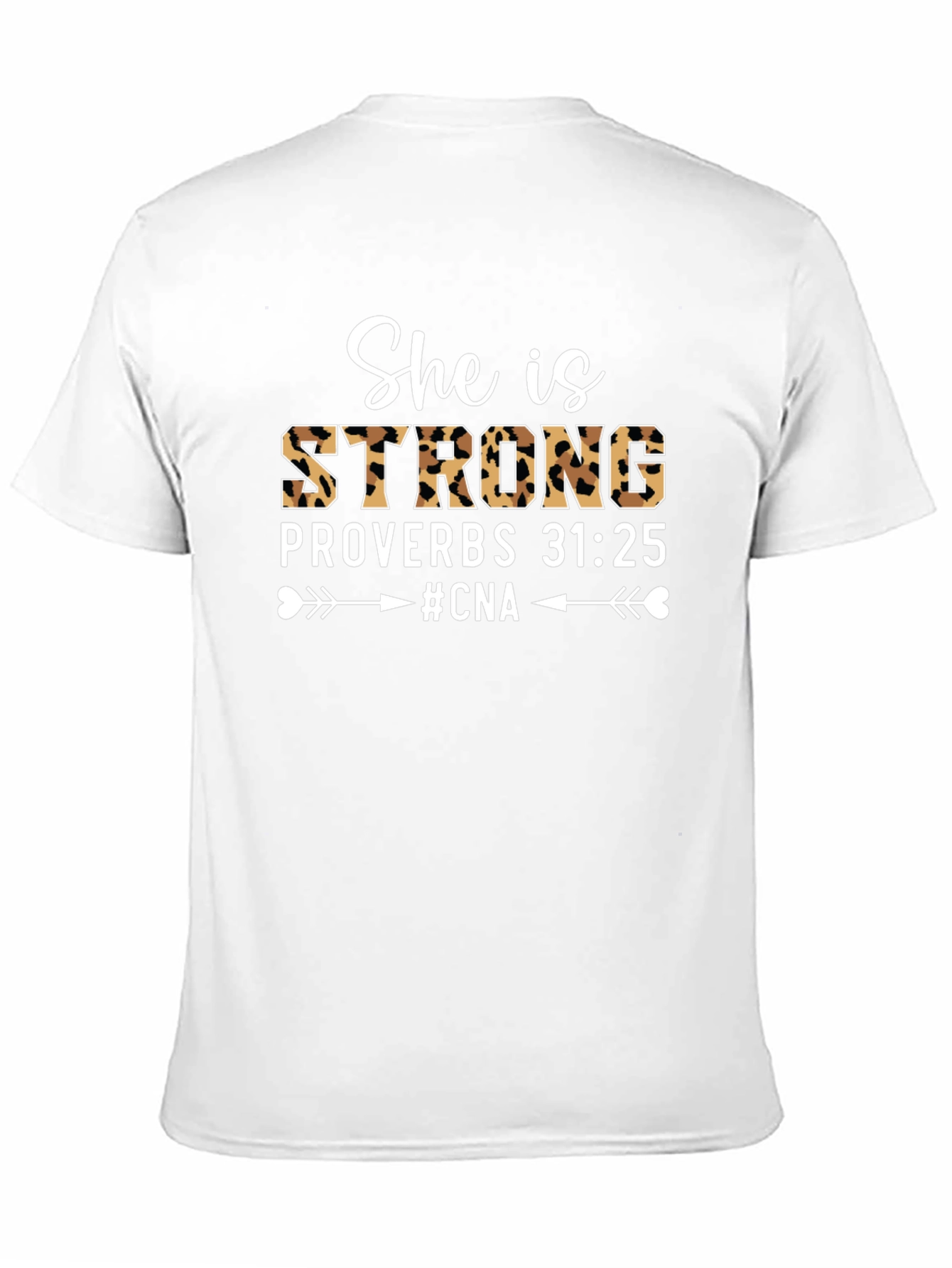 Black She is Strong Proverbs 31:25 #CNA T-Shirt view 11