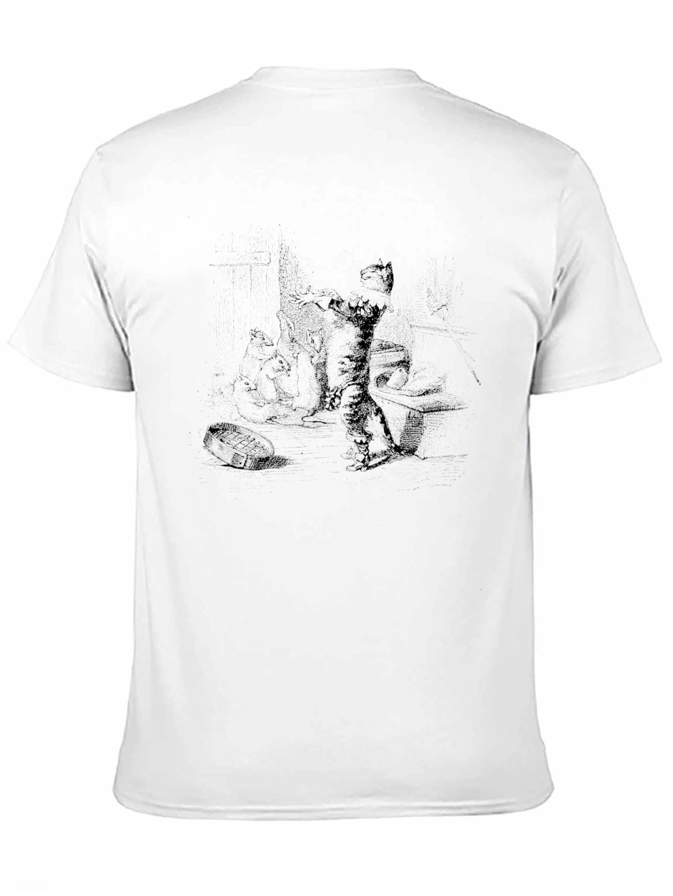 Black Men's Black Graphic Tee view 11