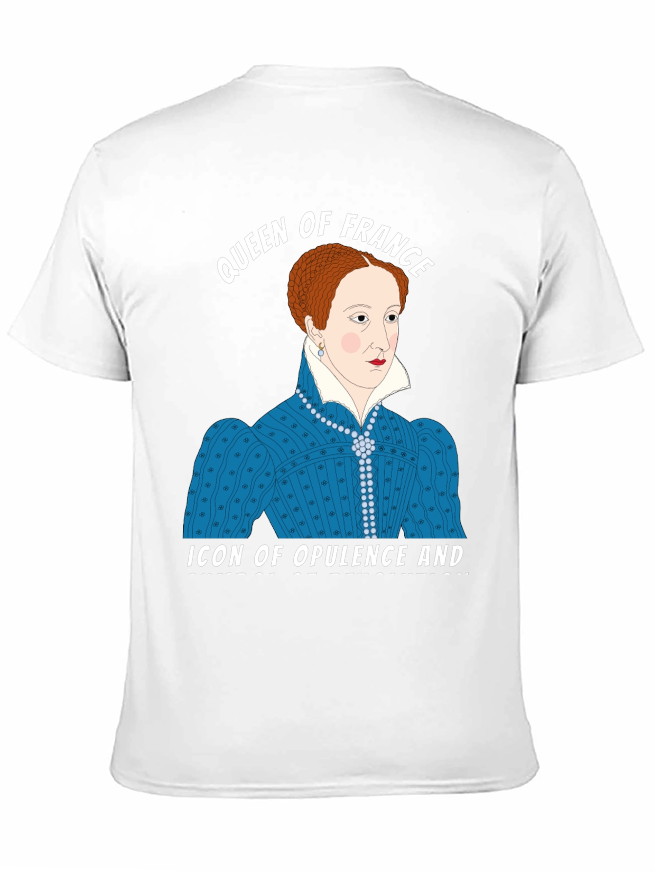 Black Queen of France Graphic T-Shirt view 11