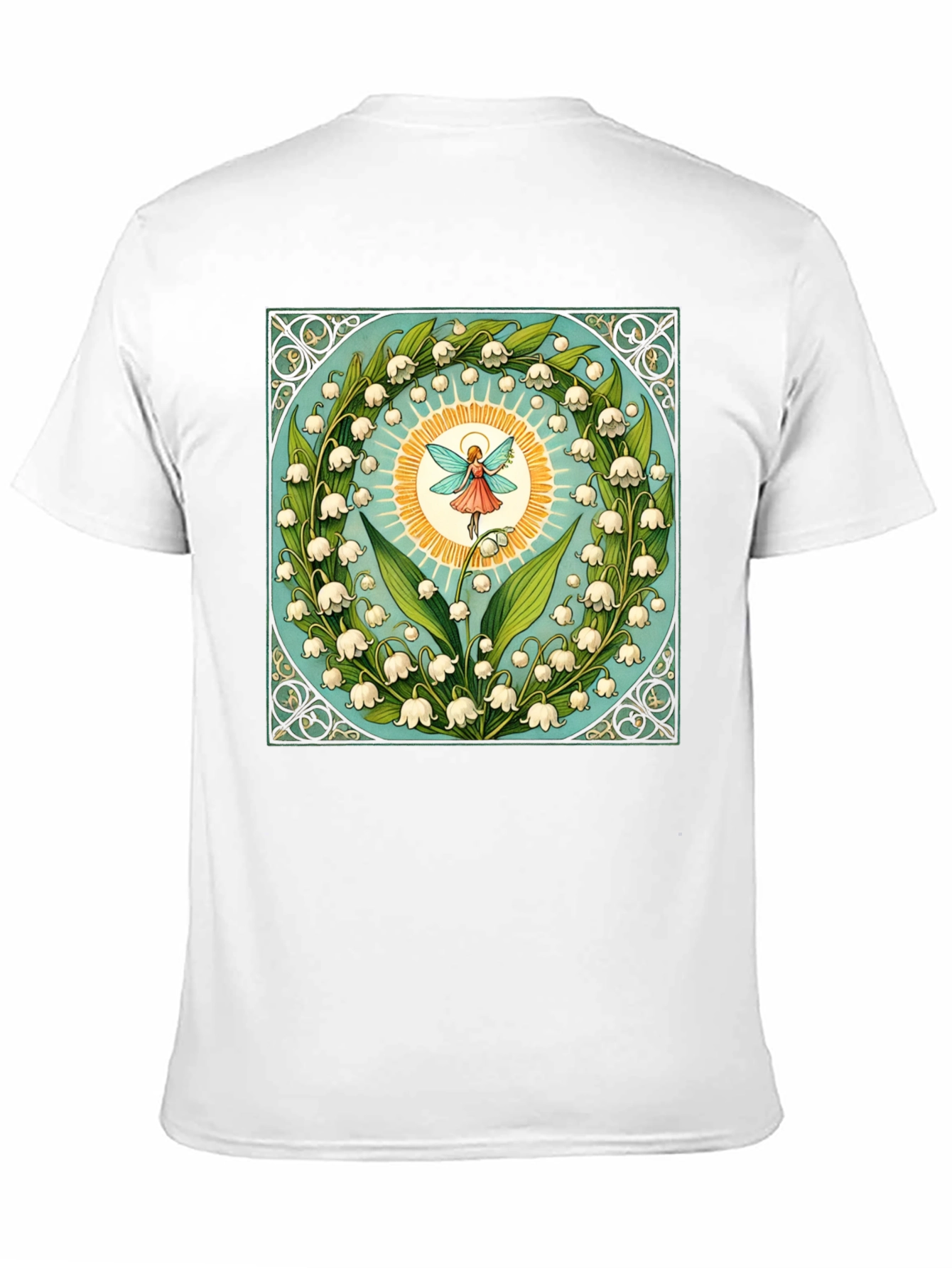 Black Lily of the Valley Fairy Graphic Tee view 11