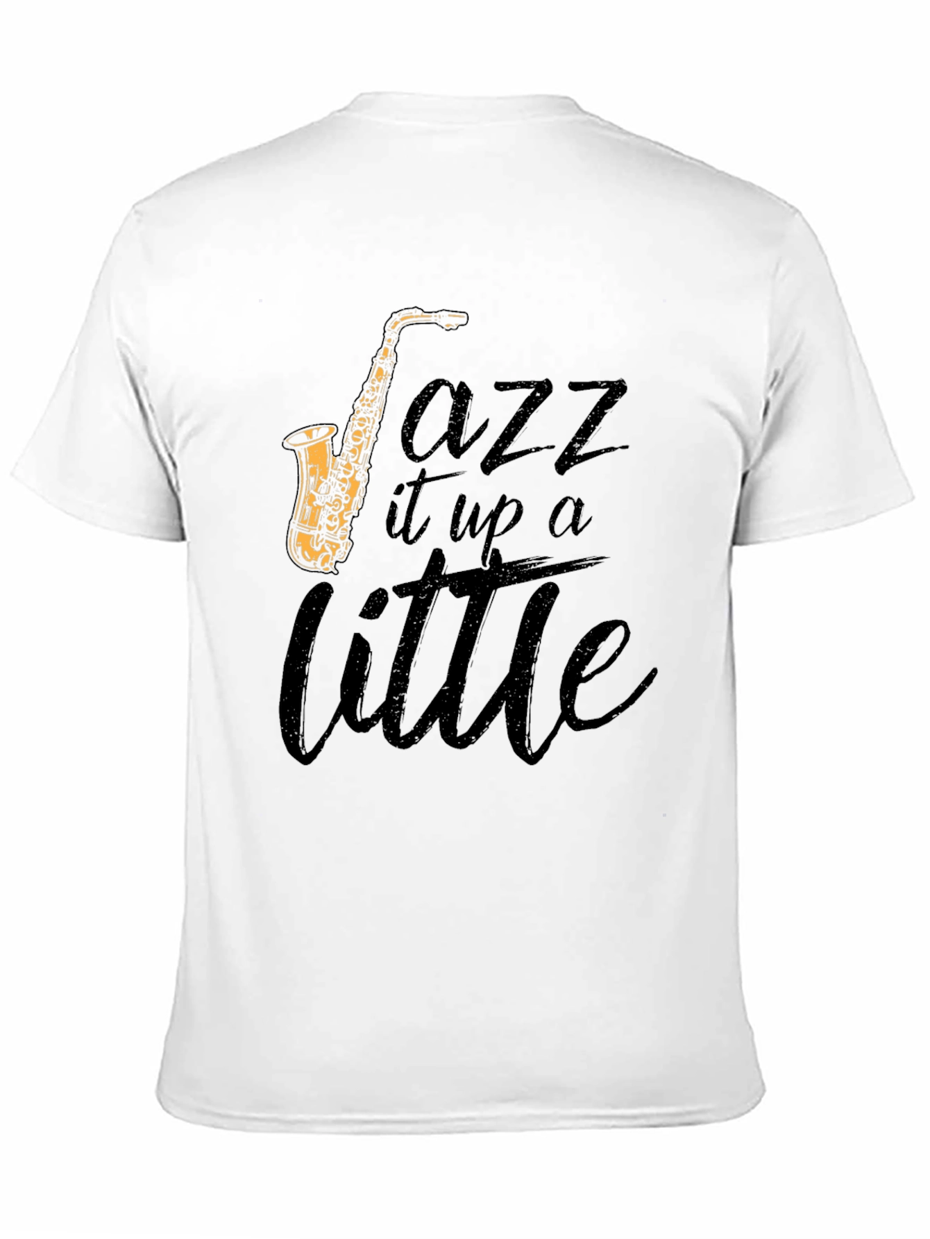 Black Jazz It Up Tee - Saxophone Graphic T-Shirt view 11