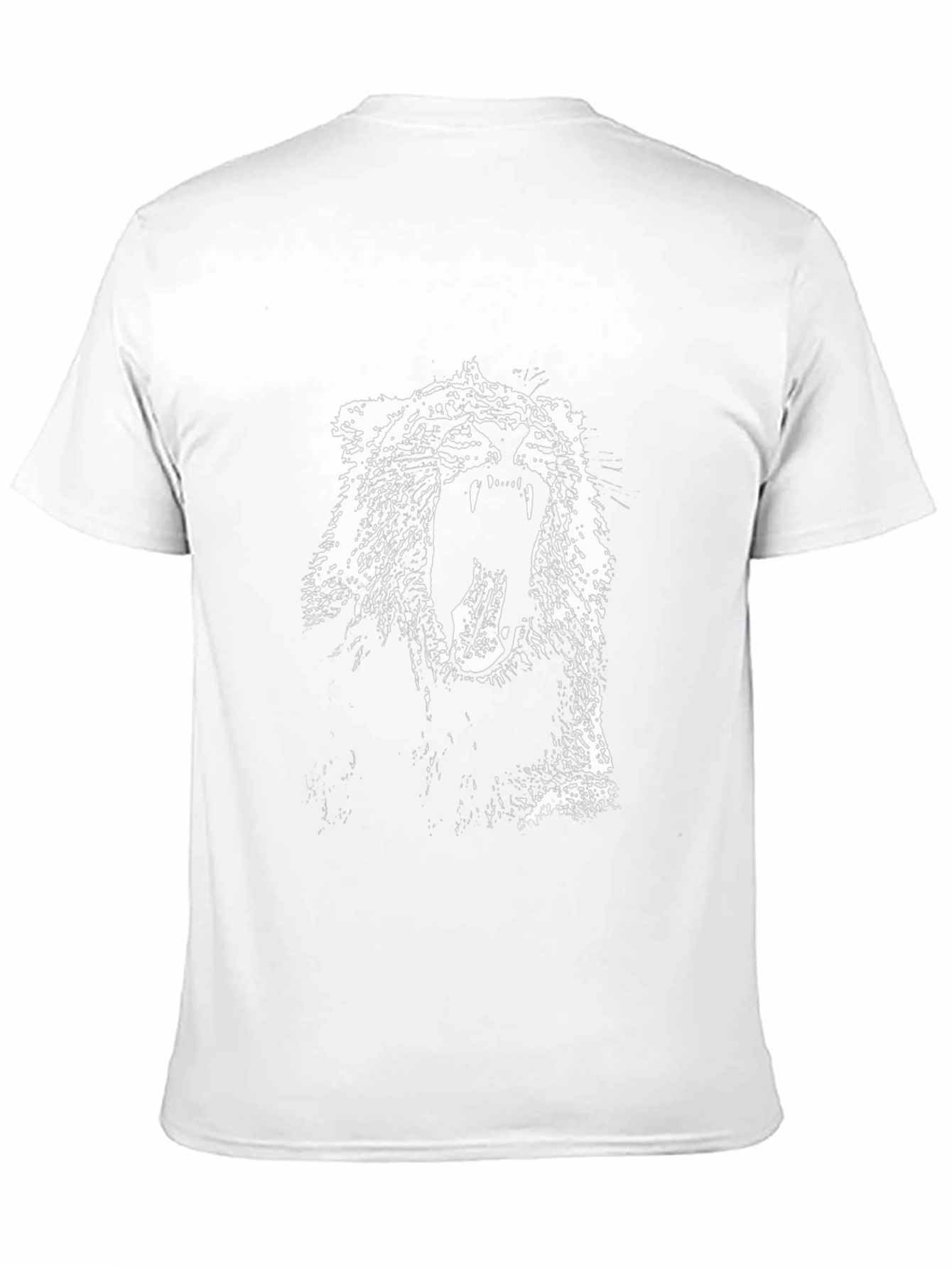 Black Roaring Lion Graphic Tee - Black Cotton T-Shirt view 11