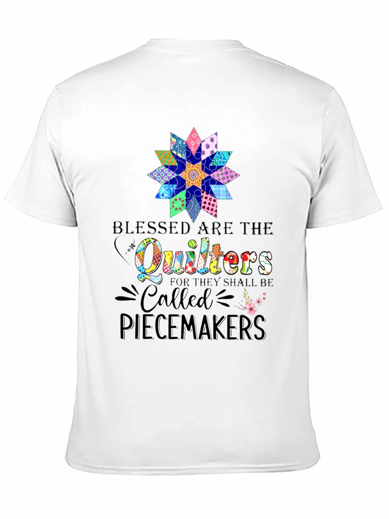 Black Quilters Piecemakers Black Graphic T-Shirt view 11