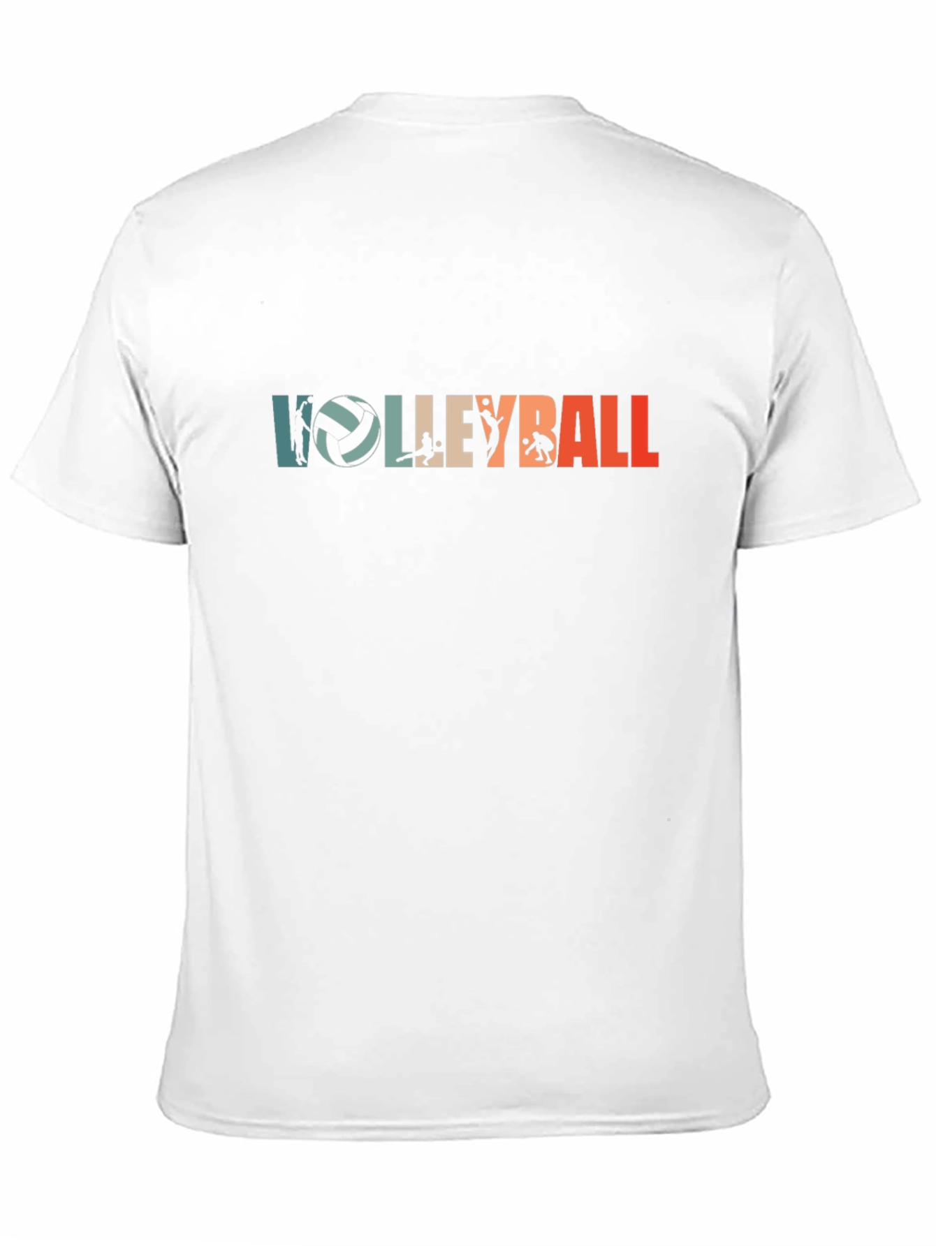 Black Volleyball Graphic Tee - Retro Style Black T-Shirt view 11