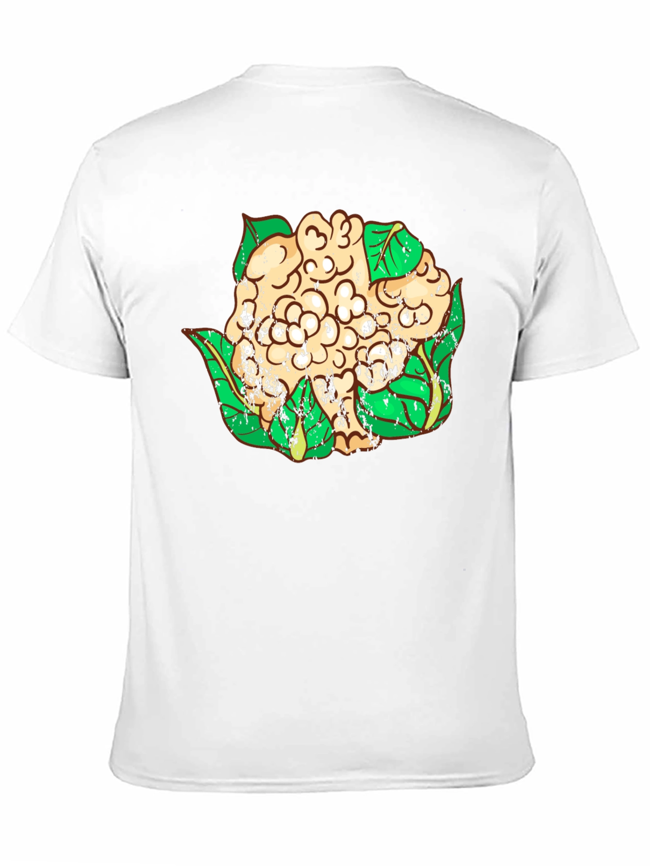 Black Cauliflower Graphic T-Shirt - Unique Vegan Style view 11