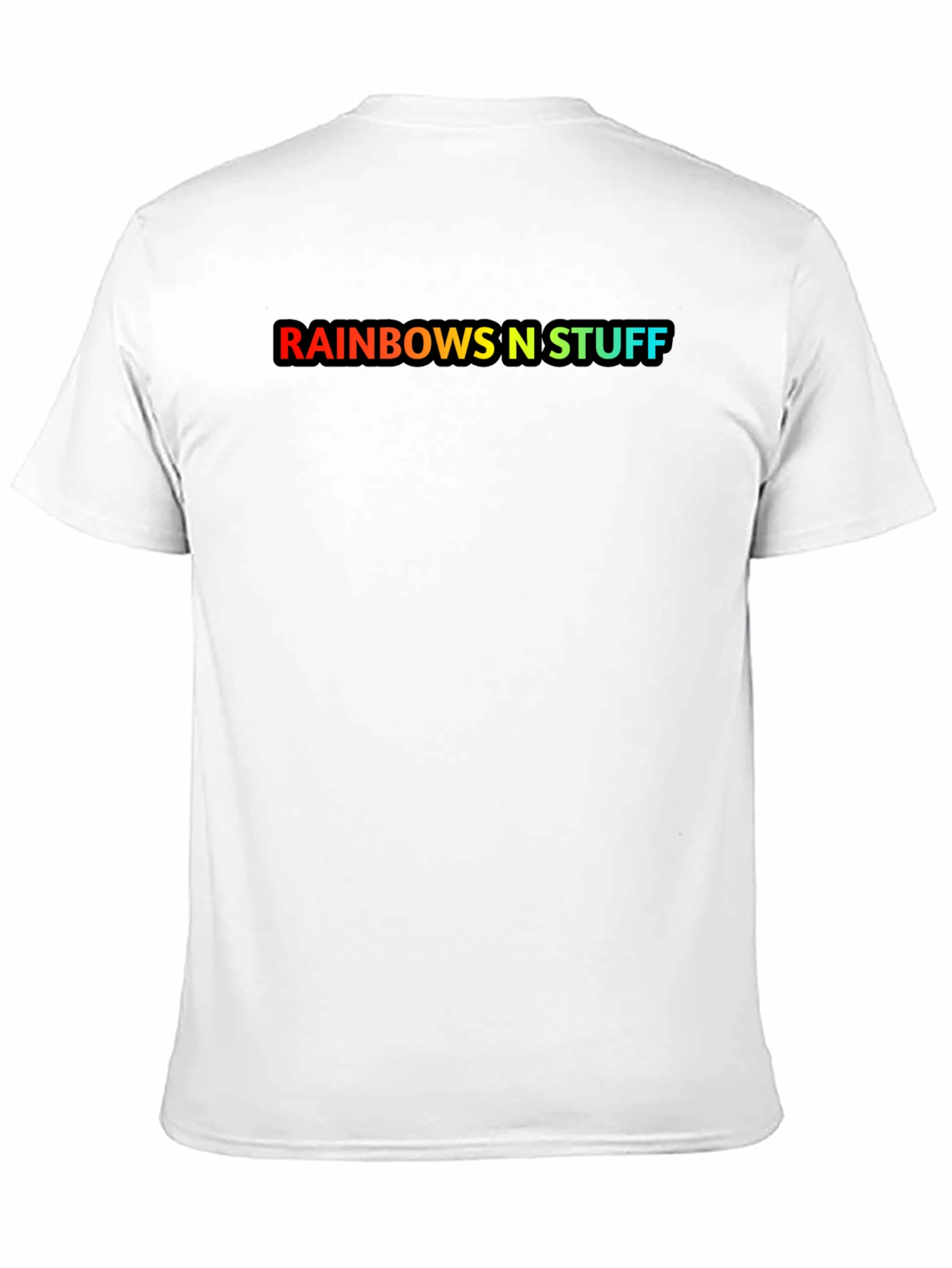 Black Rainbows N Stuff Graphic Tee - Black Cotton Blend view 11