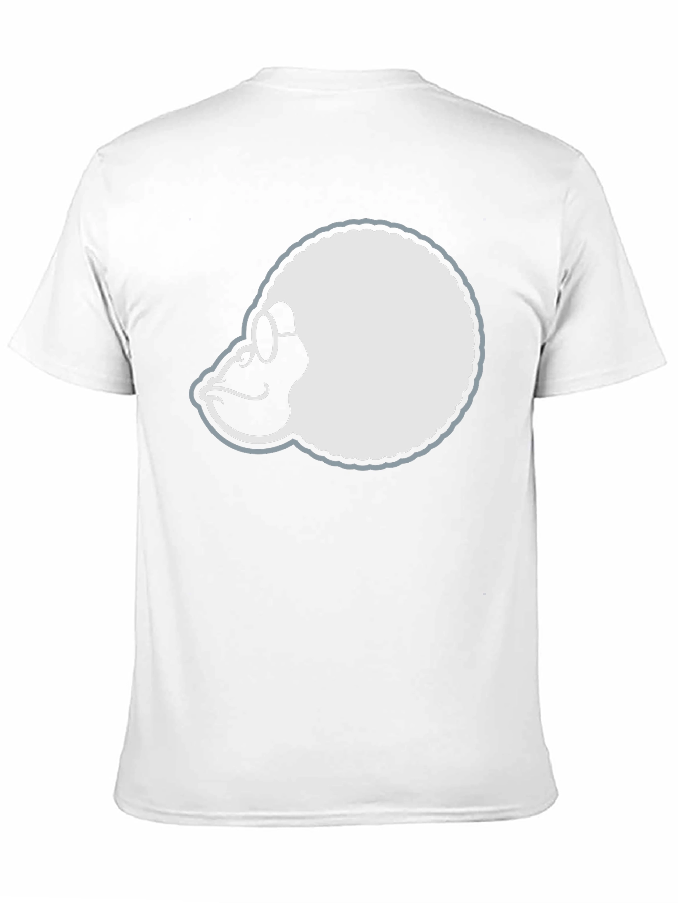 Black Retro Gorilla Tee - Black Cotton T-Shirt view 11