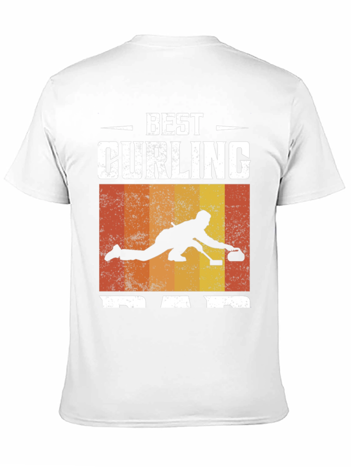 Black Best Curling Dad T-Shirt Black Graphic Tee view 11