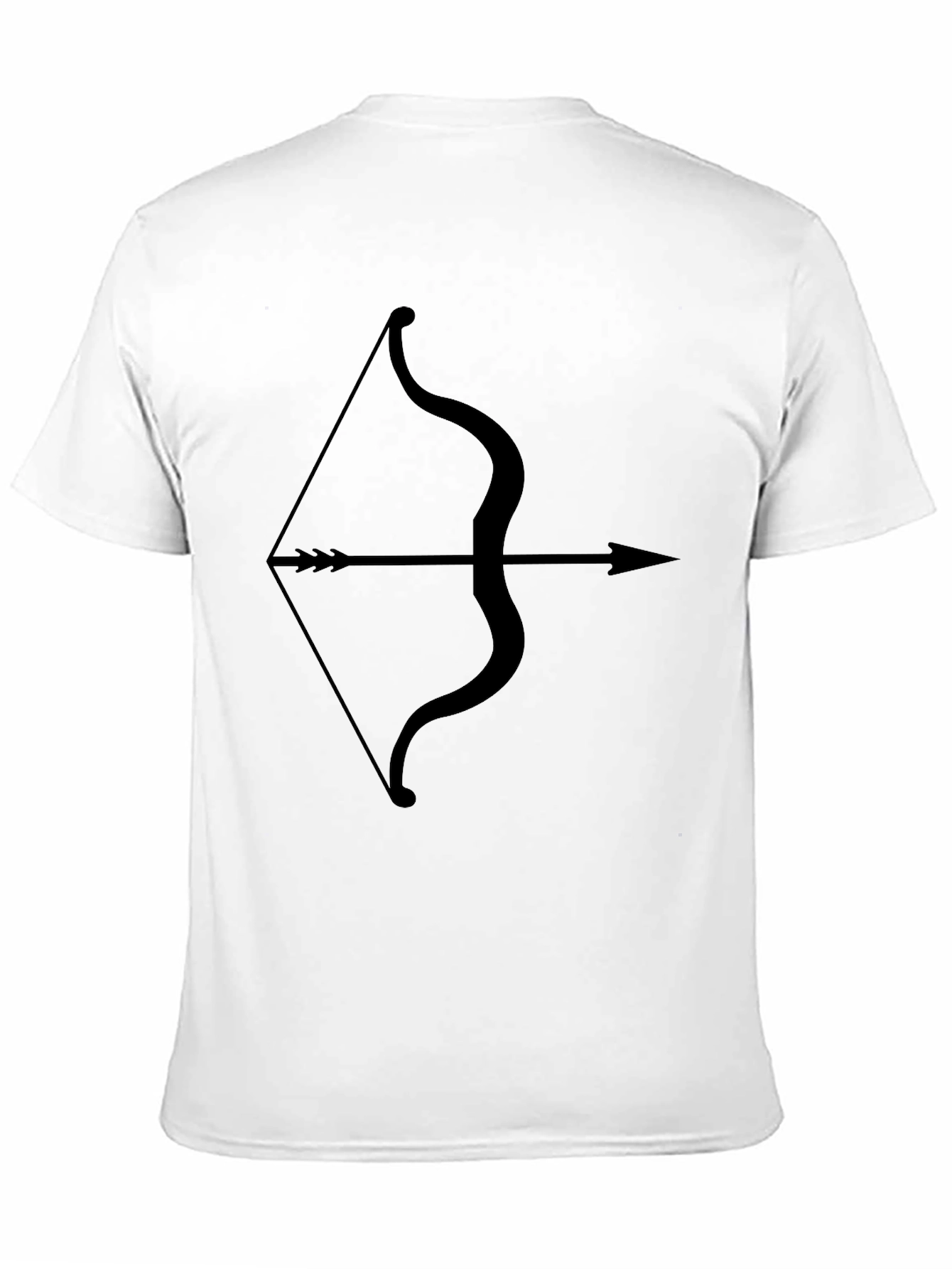 Black Archer Graphic Tee - Black Cotton Bow & Arrow T-Shirt view 11
