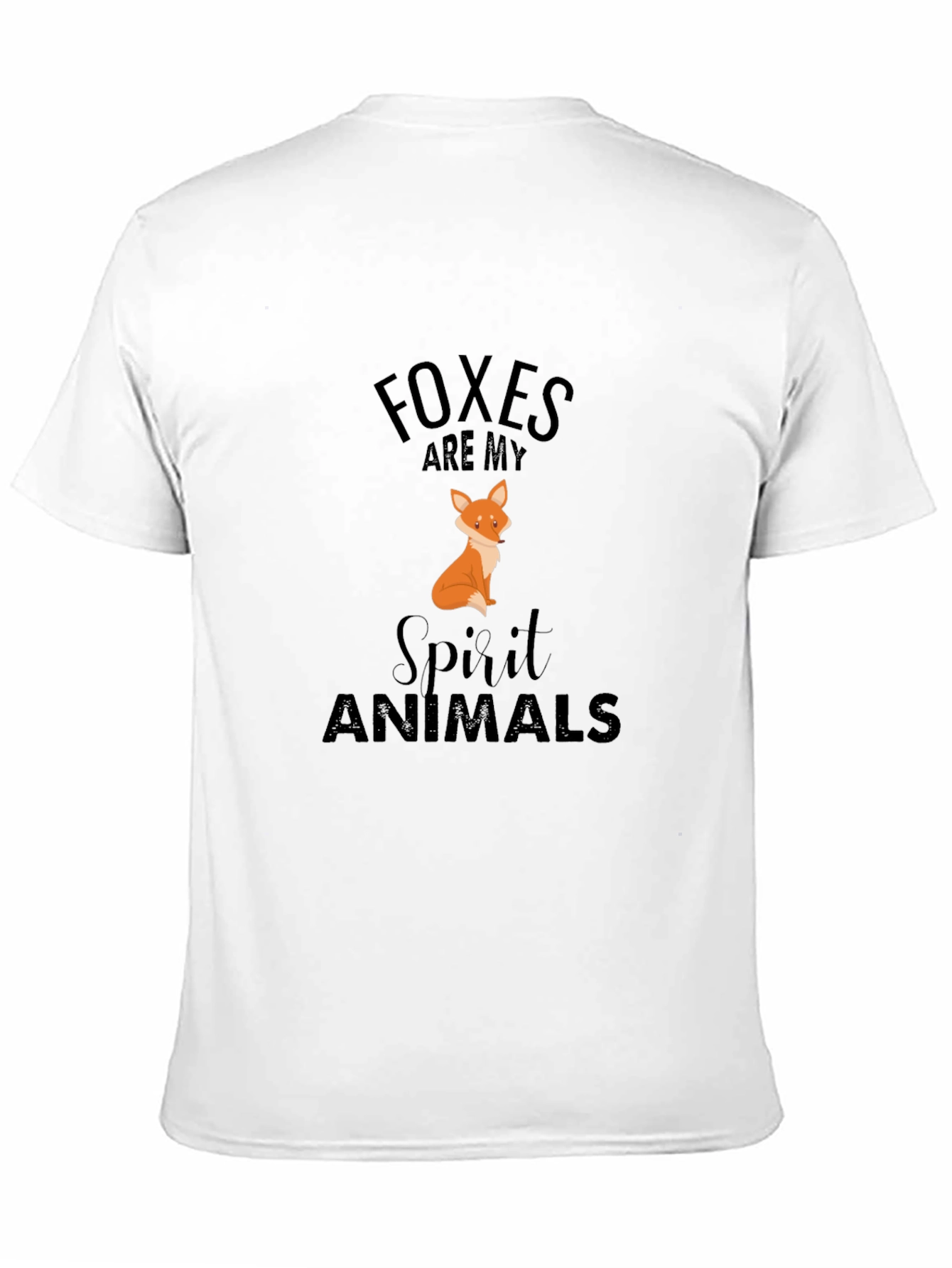 Black Foxes Are My Spirit Animals Black T-Shirt view 11