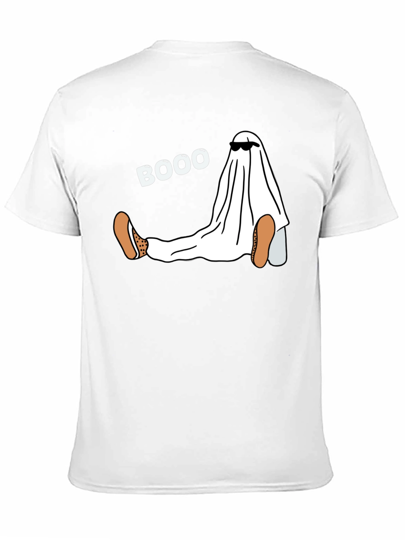 Black Funny Halloween Ghost Boo T-Shirt view 11
