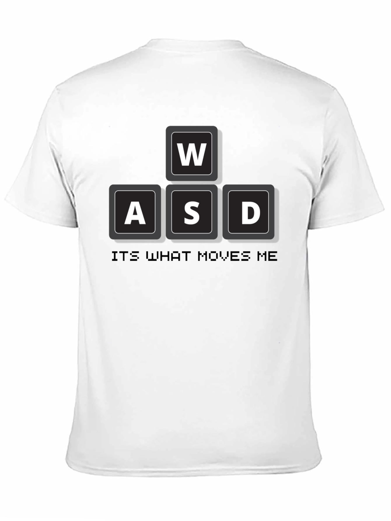 Black Gamer WASD T-Shirt - It's What Moves Me view 11