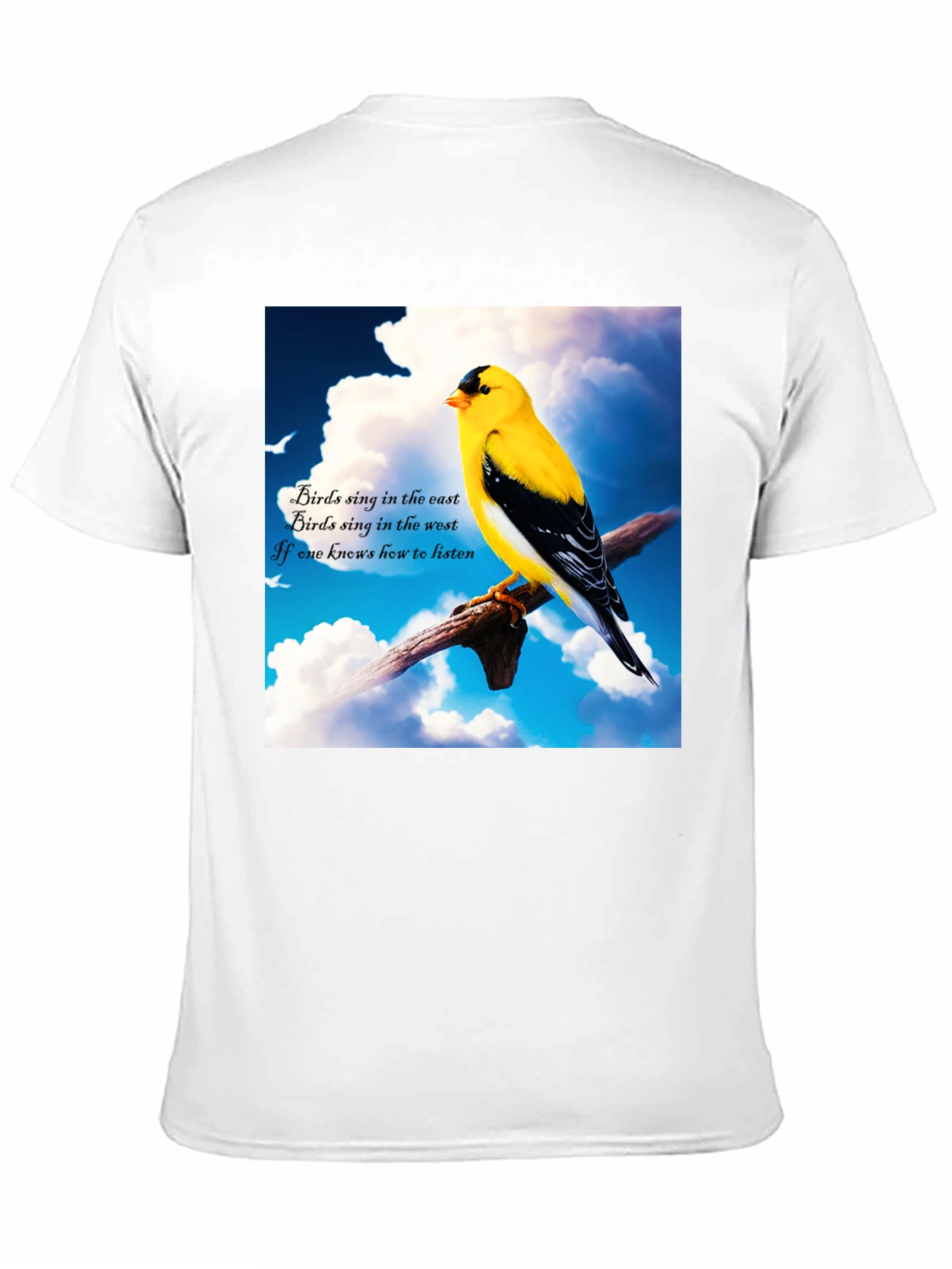 Birds Sing Graphic Tee - Nature Lover's T-Shirt - 11