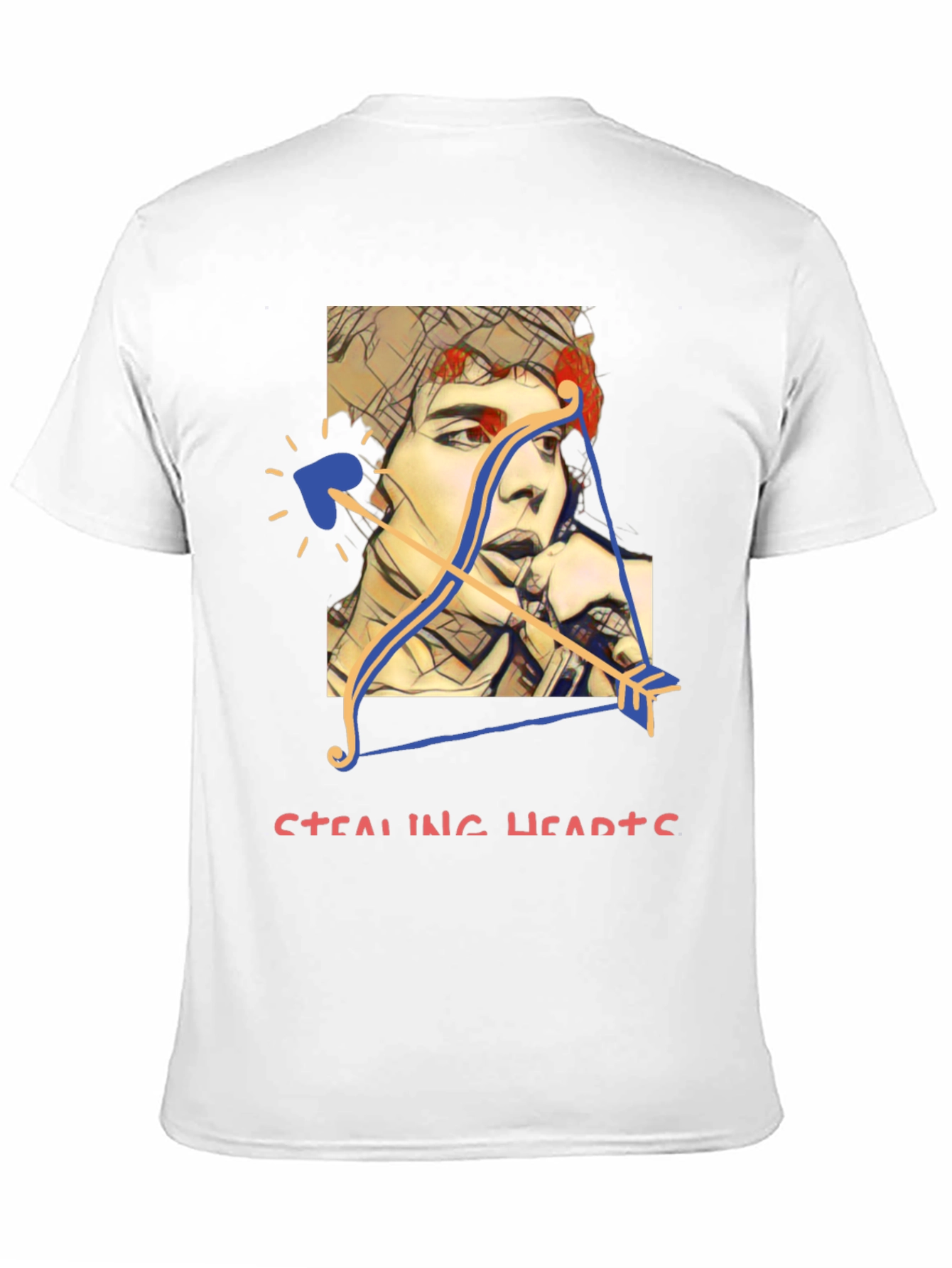 Black Stealing Hearts Graphic Tee view 11