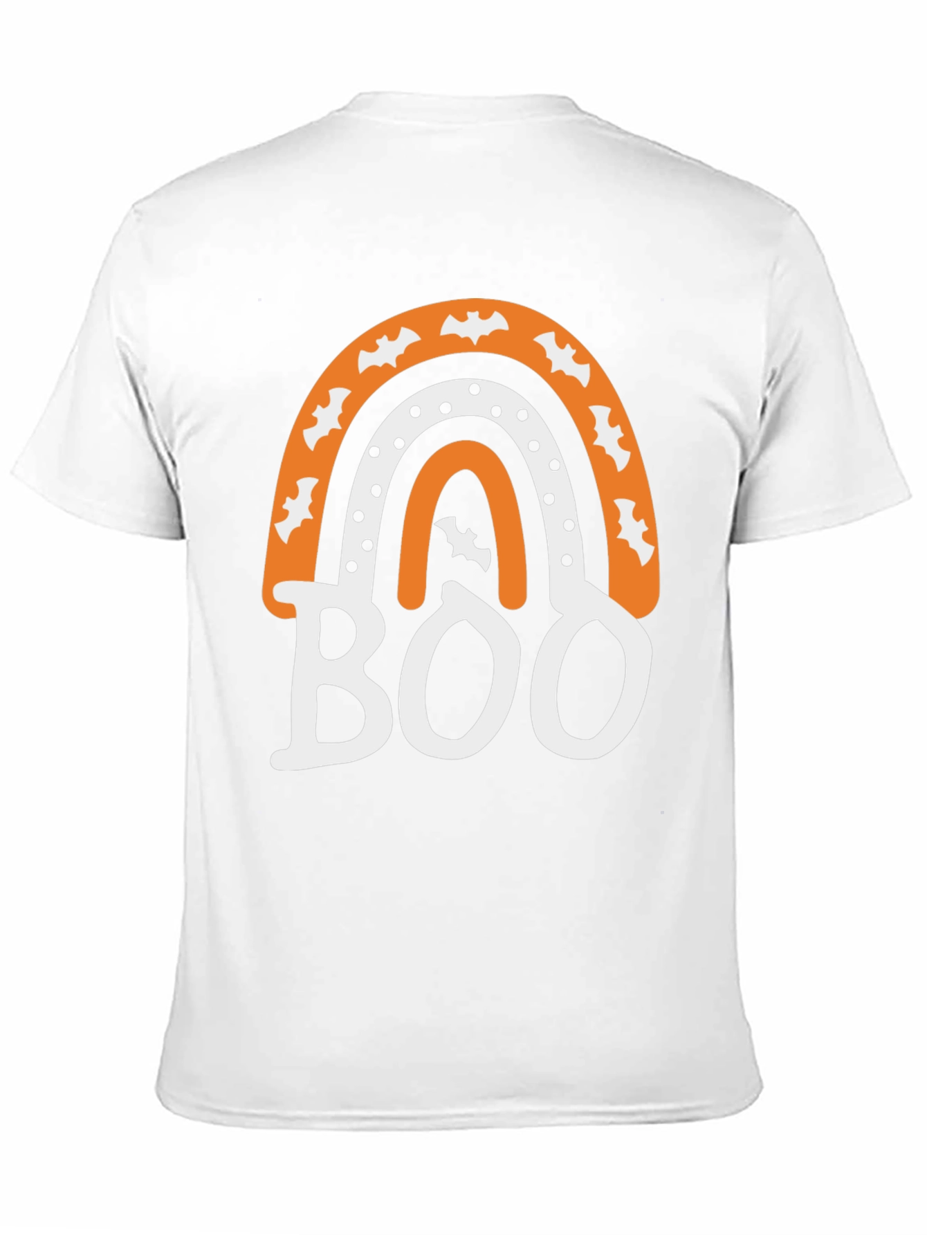 Black Halloween Boo Rainbow T-Shirt view 11