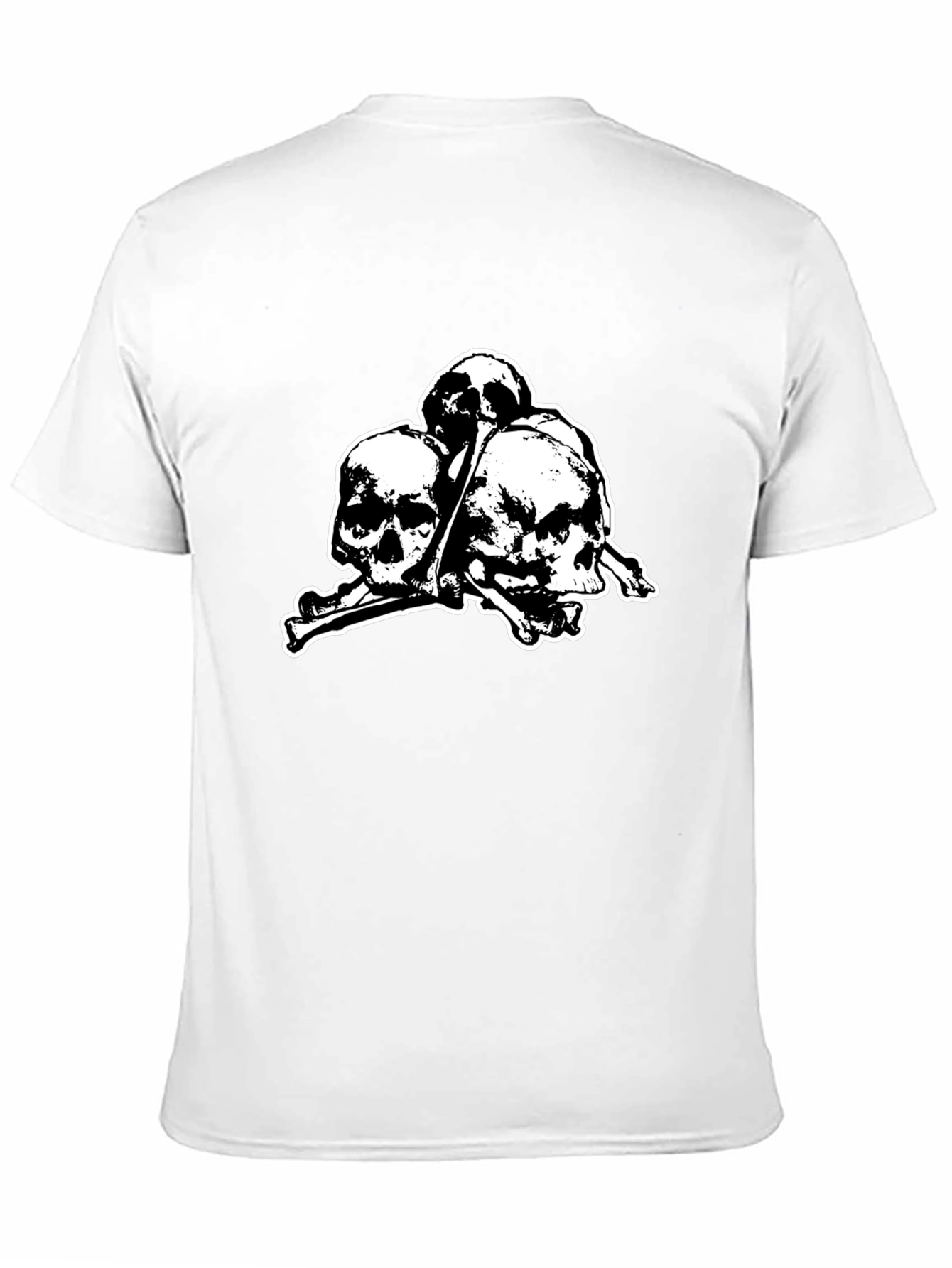 Skull & Crossbones Graphic Tee - Gothic Style - 11