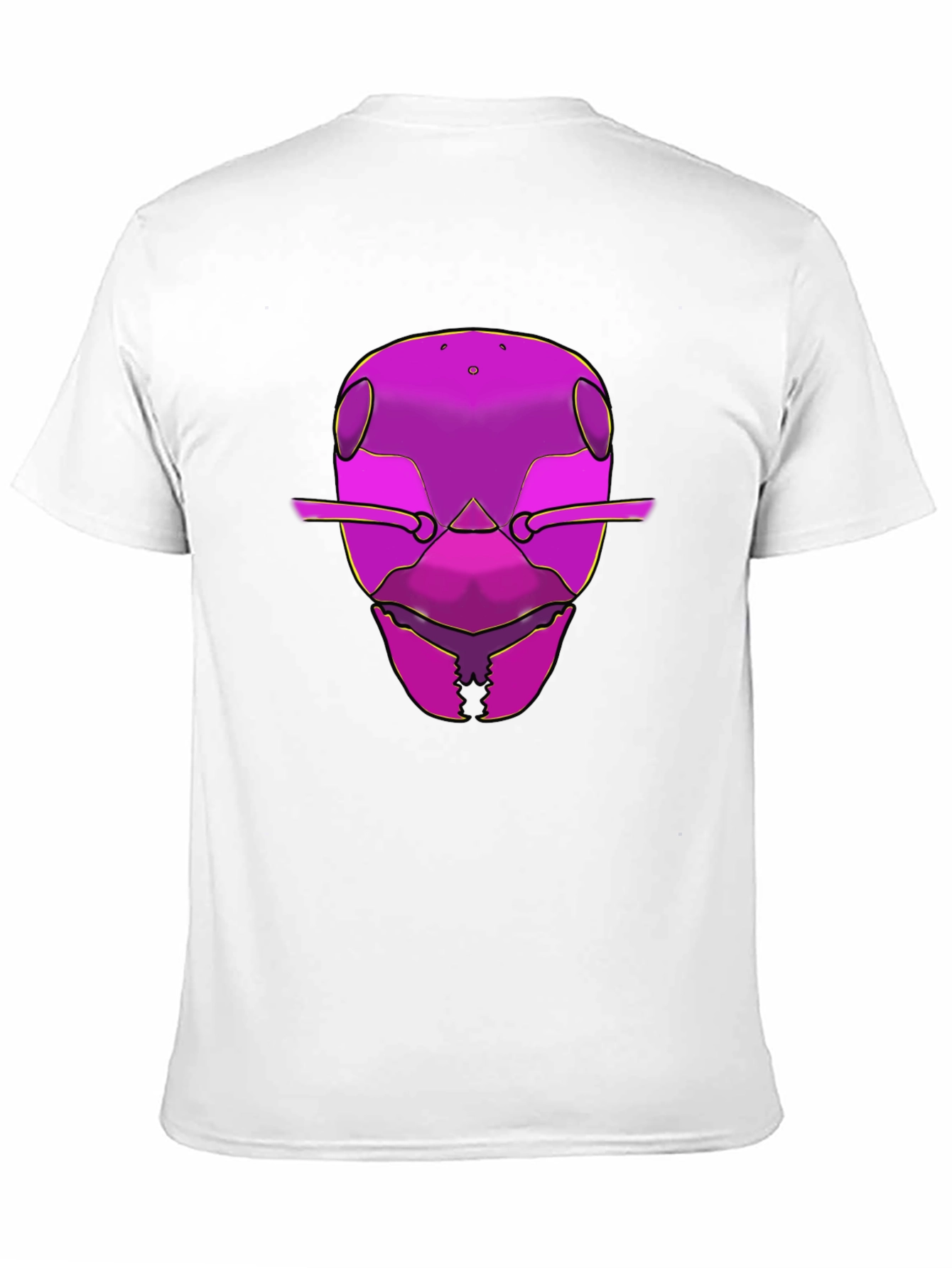 Black Bold Graphic Tee - Ant Head Design view 11