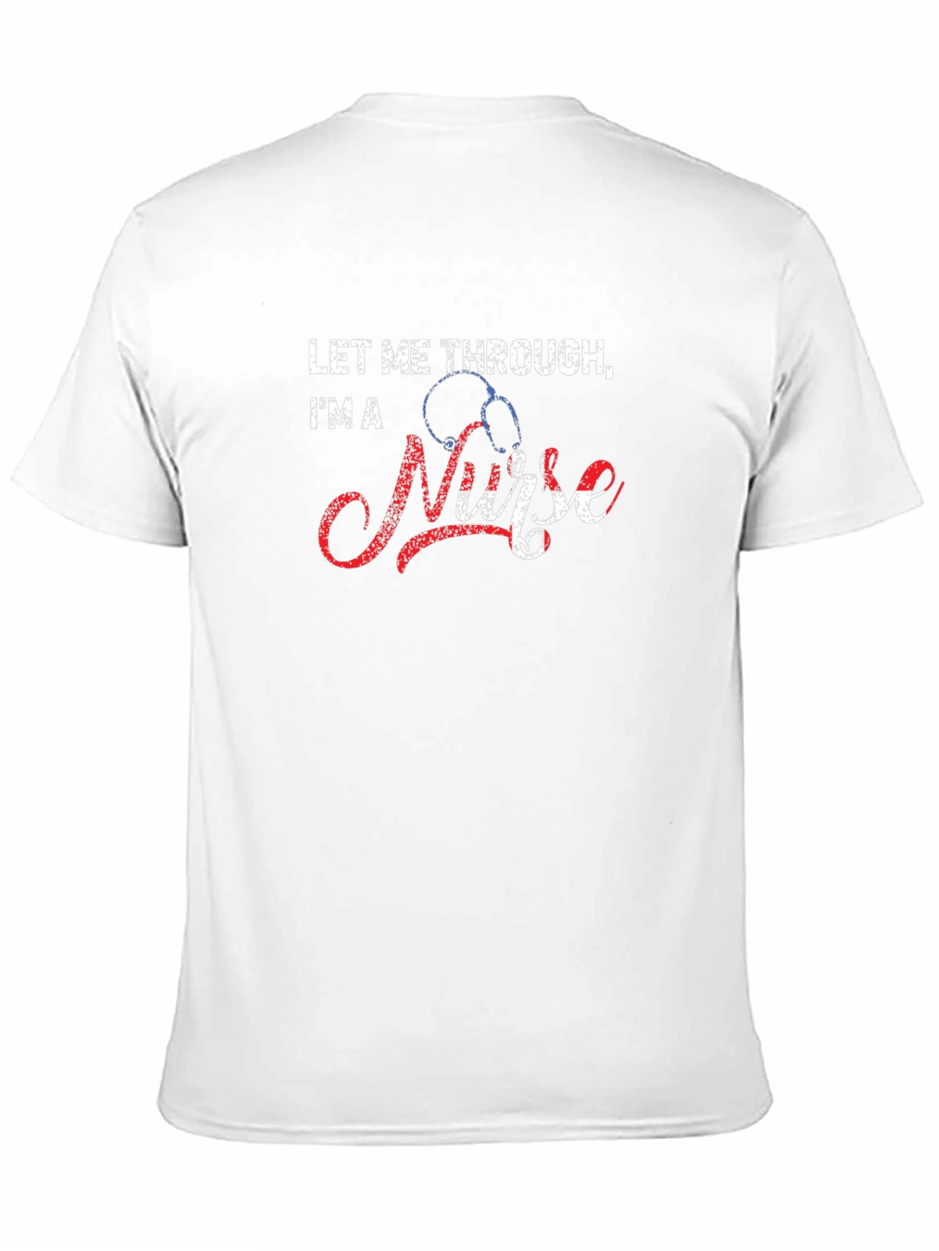 Black Let Me Through I'm a Nurse Graphic T-Shirt view 11