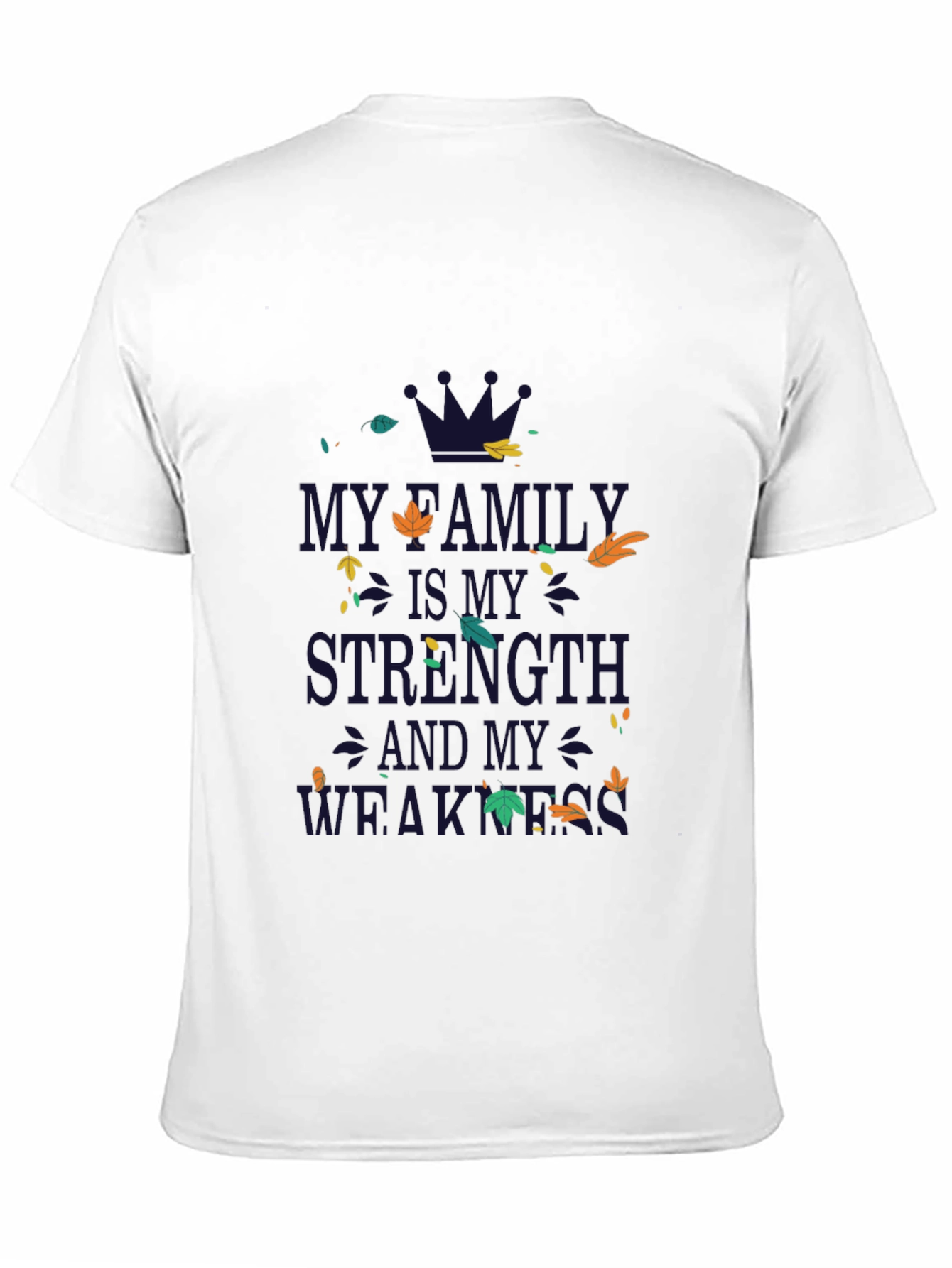 Black Family Strength & Weakness Graphic Tee - Black view 11