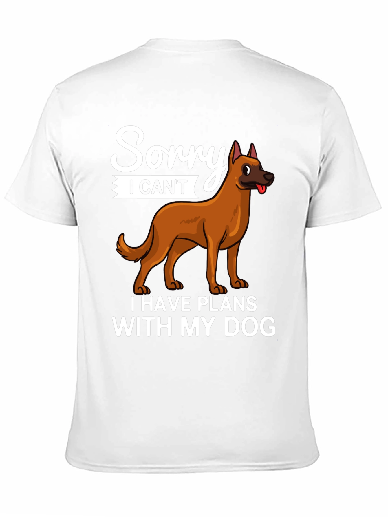 Black Sorry I Can't Dog T-Shirt view 11