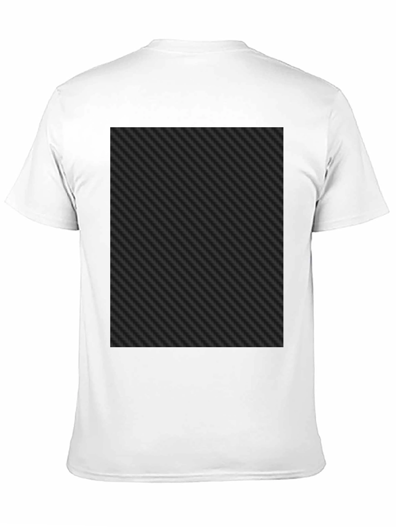 Black Black Carbon Fiber Patterned Tee Shirt view 11
