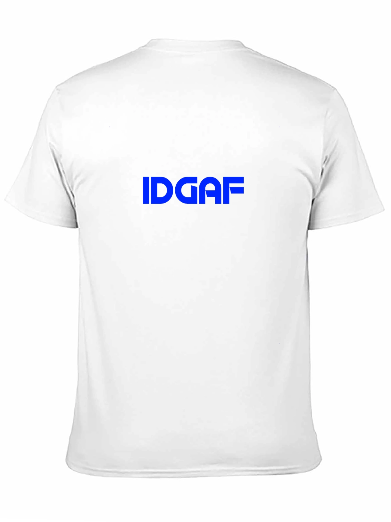 Black IDGAF Graphic Tee - Black Crew Neck T-Shirt view 11