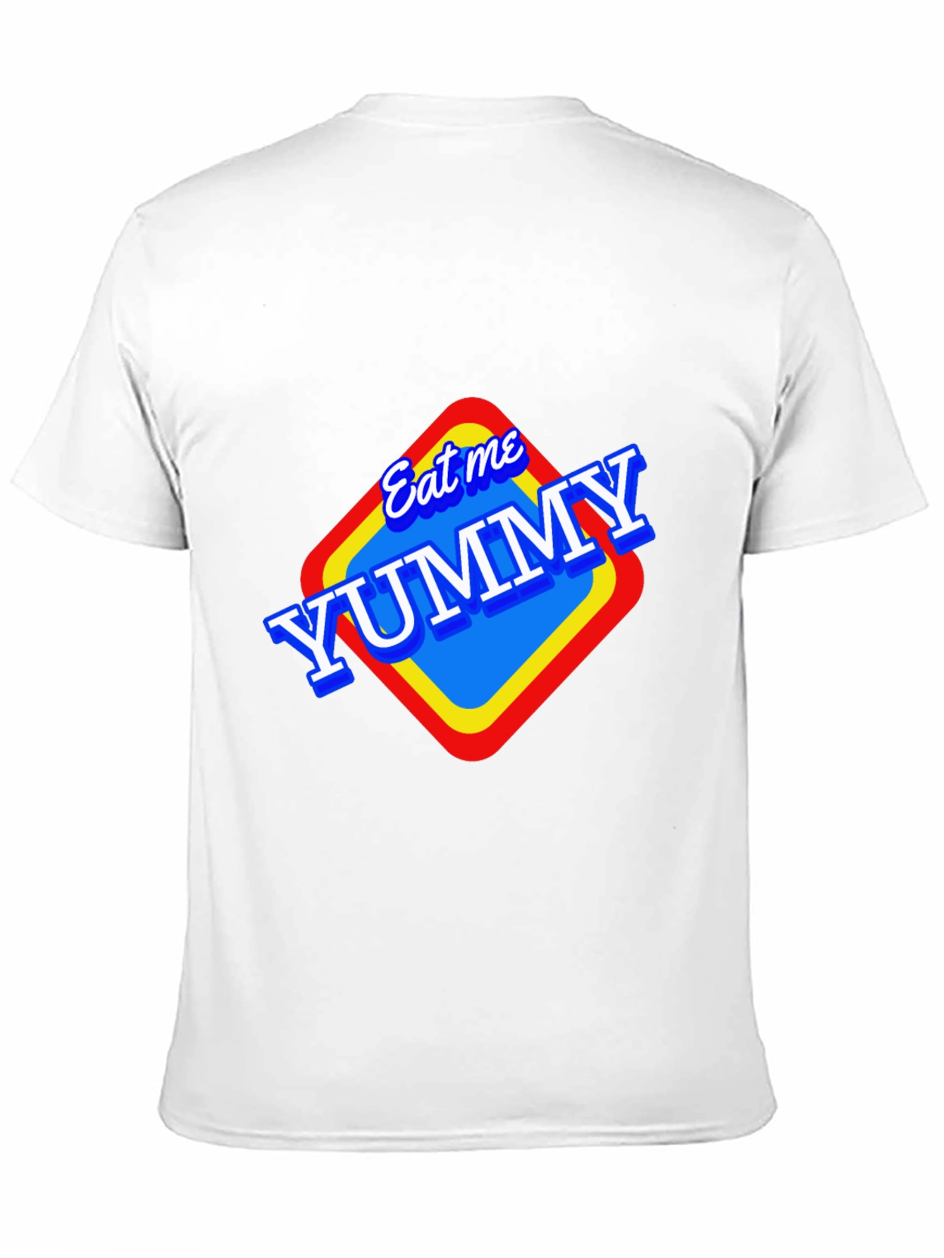 Black Eat Me Yummy Graphic Tee - Black Unisex T-Shirt view 11