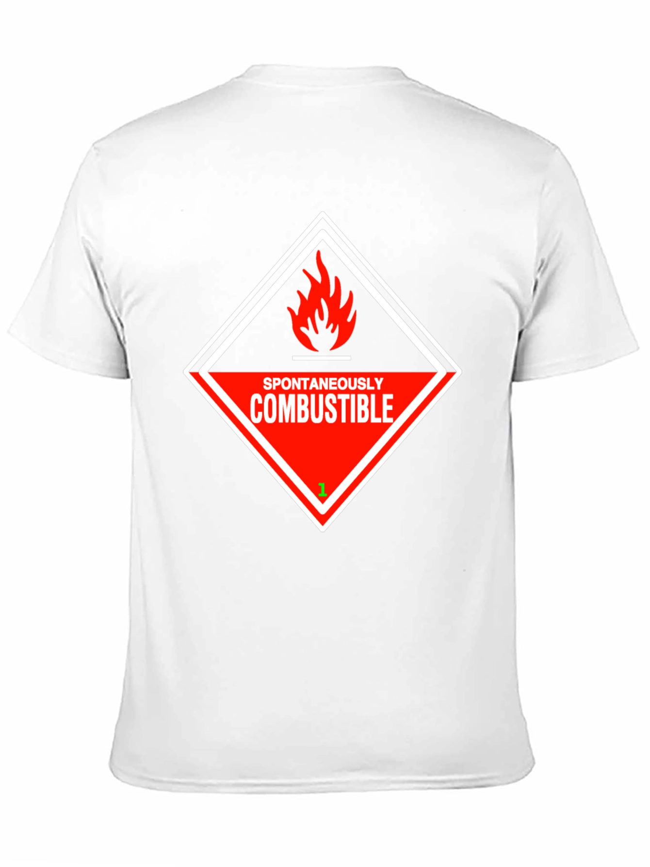 Black Spontaneously Combustible Graphic T-Shirt view 11