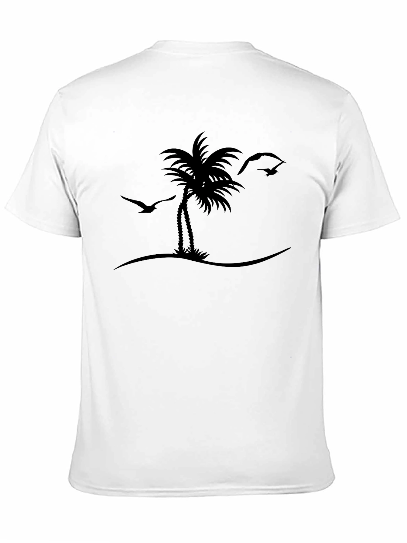 Black Island Life Tee - Black Palm Tree Graphic T-Shirt view 11