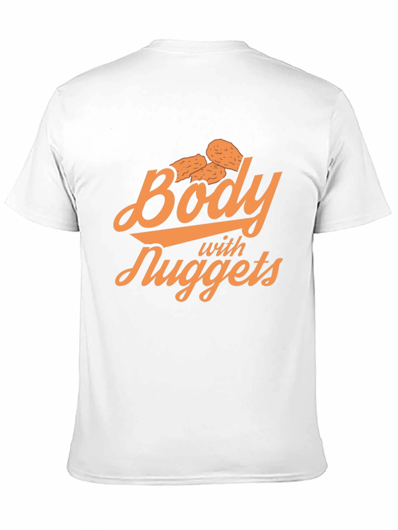 Black Body with Nuggets Funny Graphic T-Shirt view 11