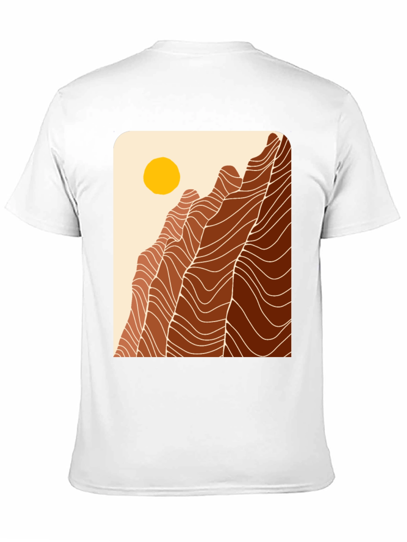 Black Mountains Graphic Tee - Unisex Black Cotton T-Shirt view 11
