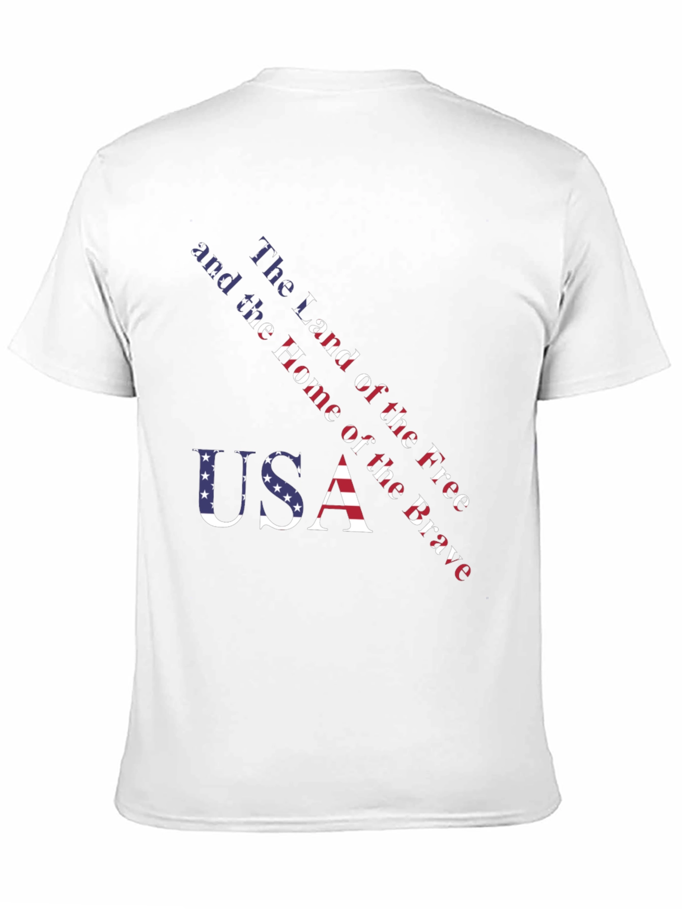 Black USA Patriotic T-Shirt - Land of the Free view 11