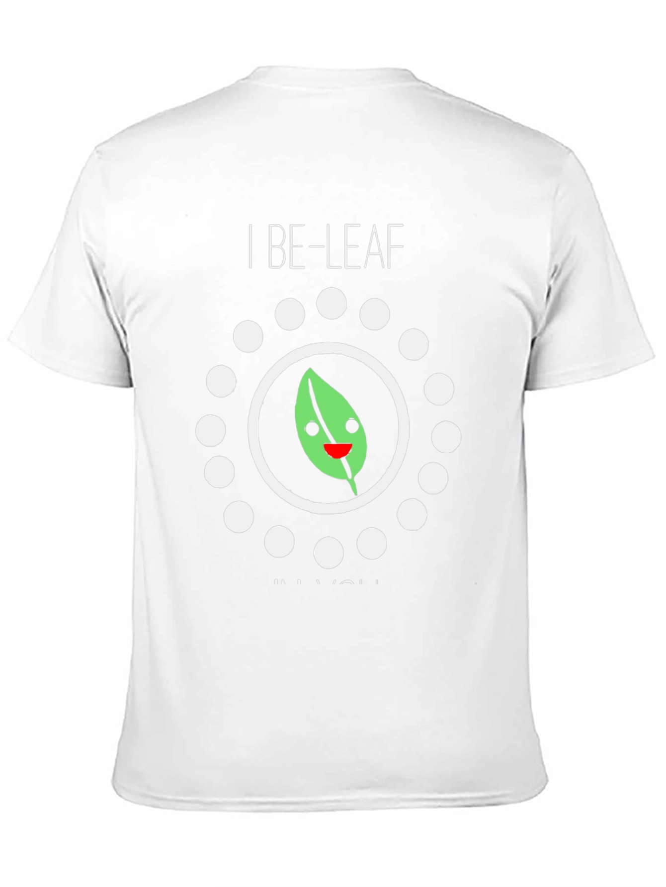 Black I Be-Leaf In You Graphic Tee - Black Cotton T-Shirt view 11