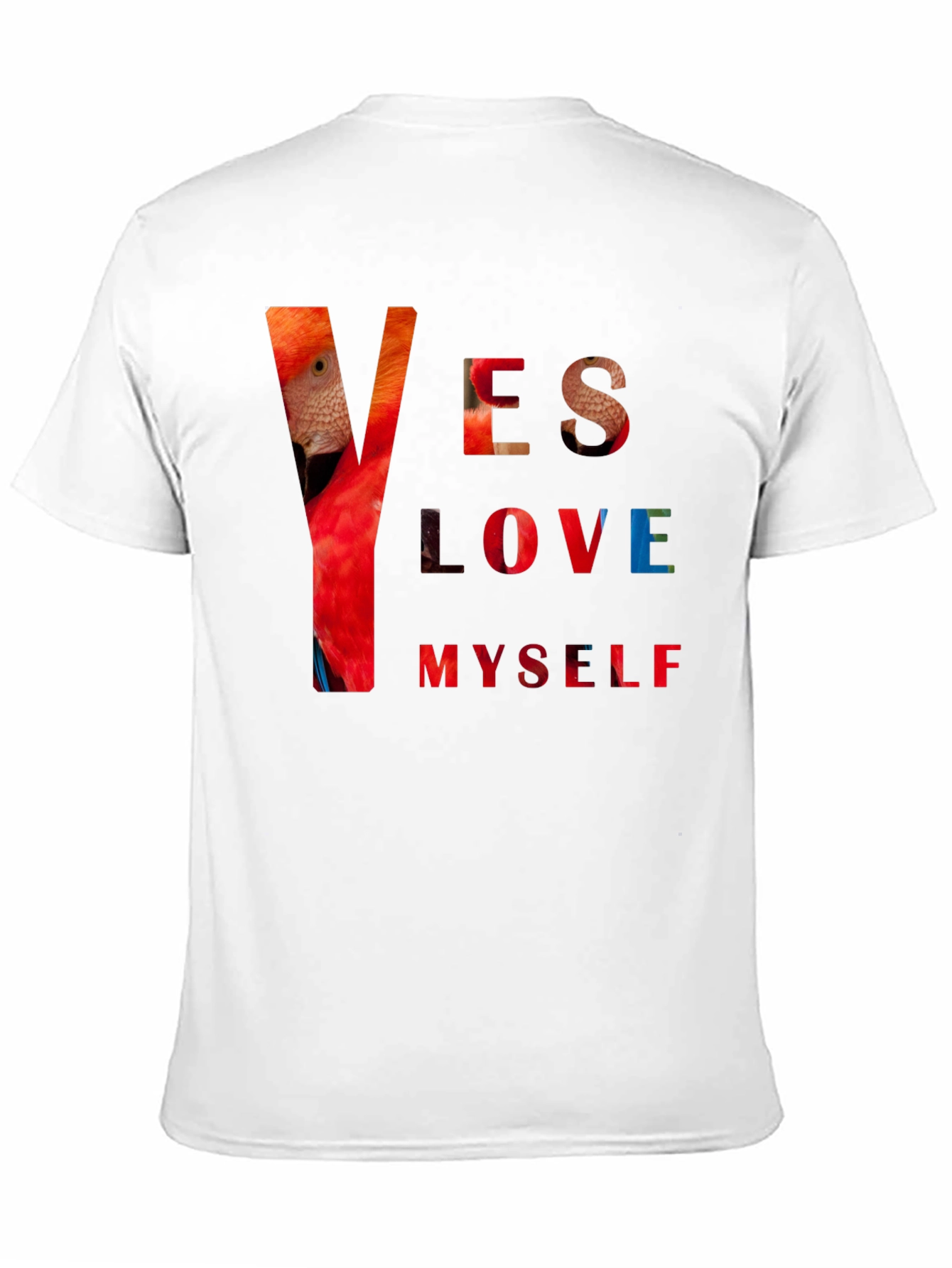 Black Yes Love Myself Graphic Print Black T-Shirt view 11