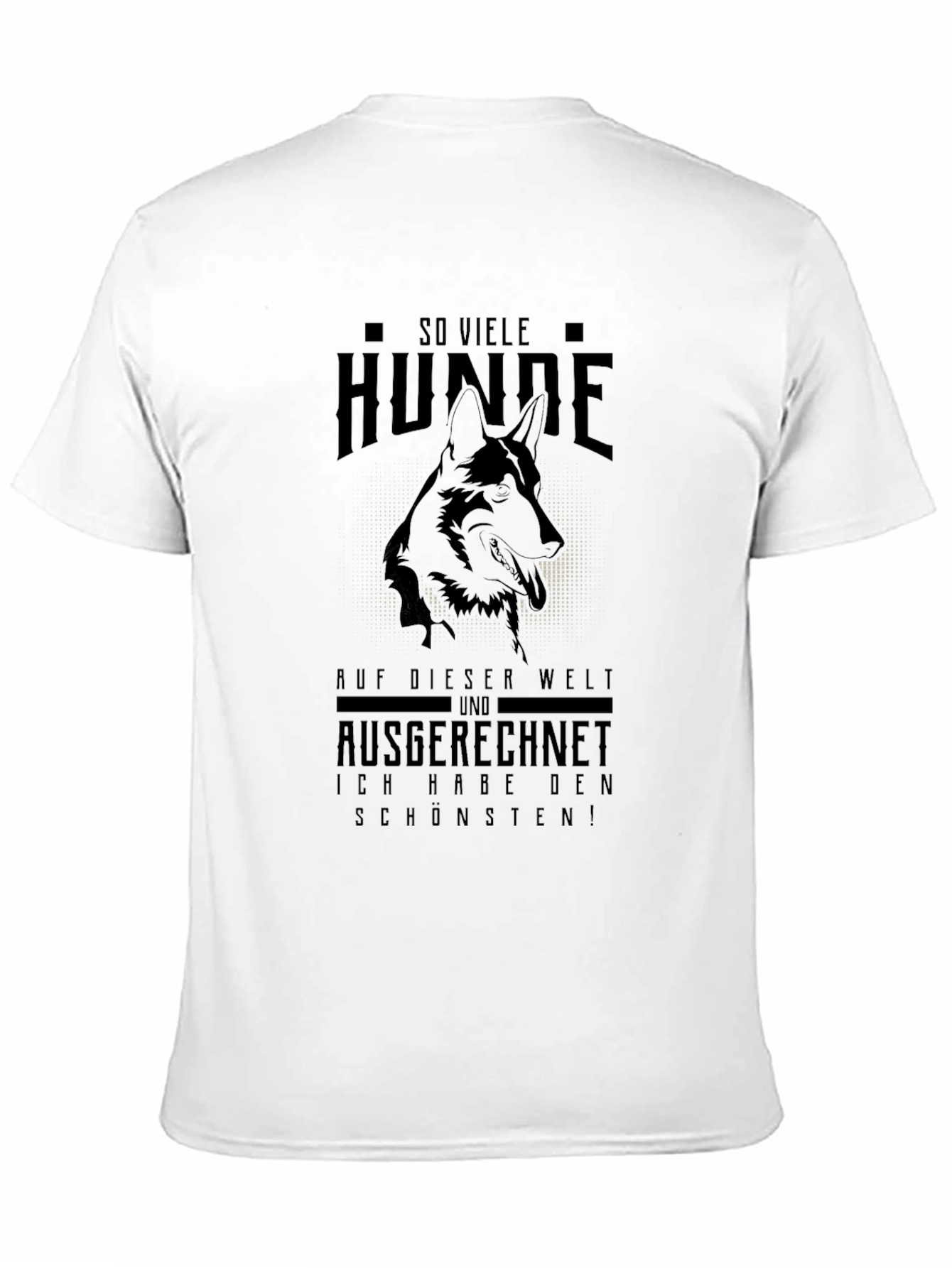 Black Dog Lover T-Shirt - "So Viele Hunde" German Quote view 11