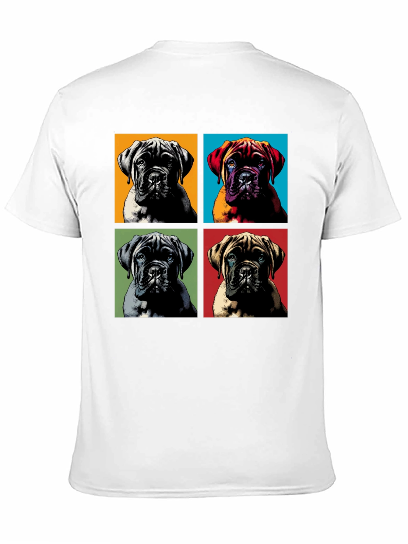 Black Pop Art Dog Breed Graphic Tee view 11
