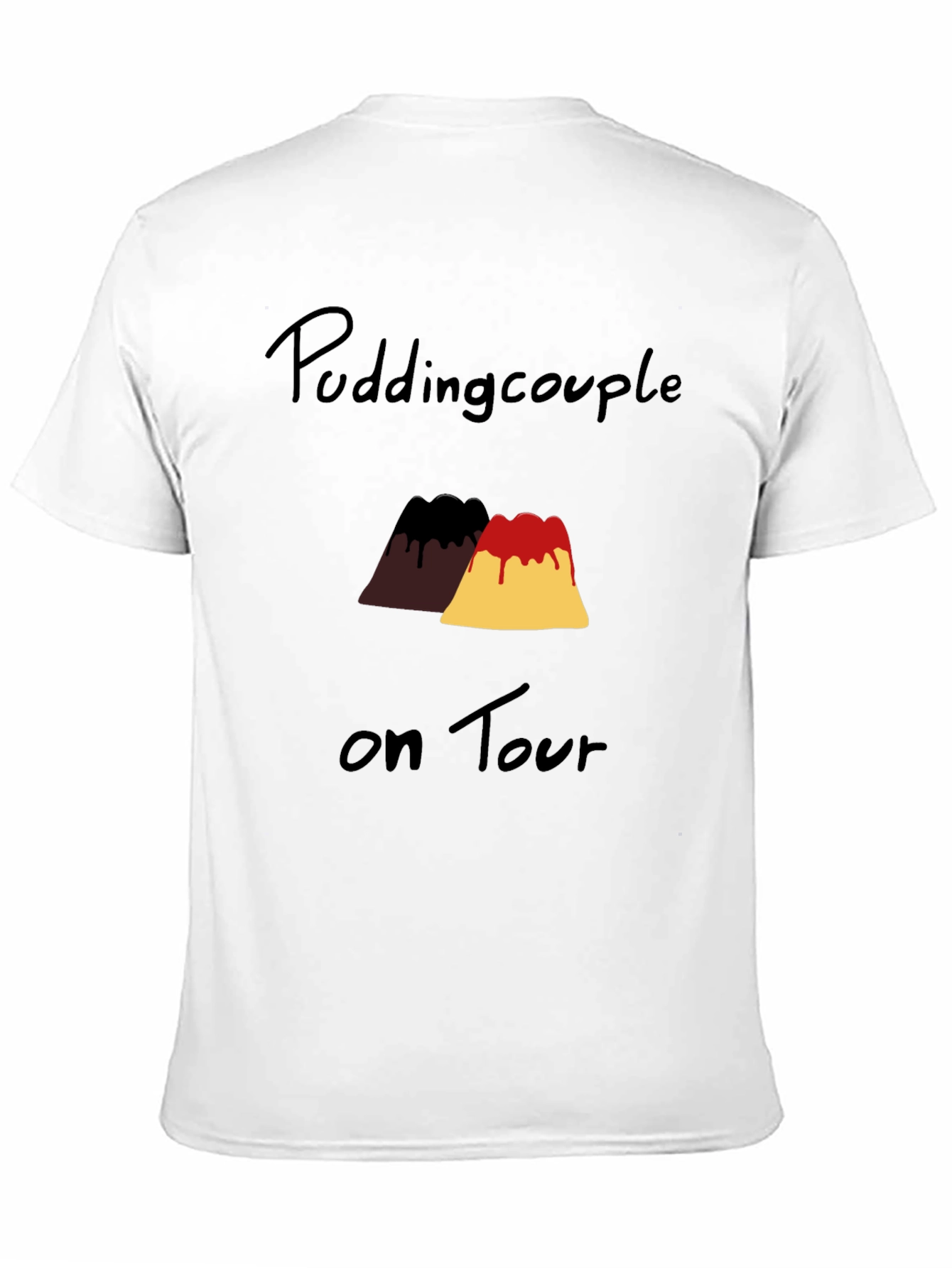 Black Pudding Couple on Tour Black Graphic T-Shirt view 11