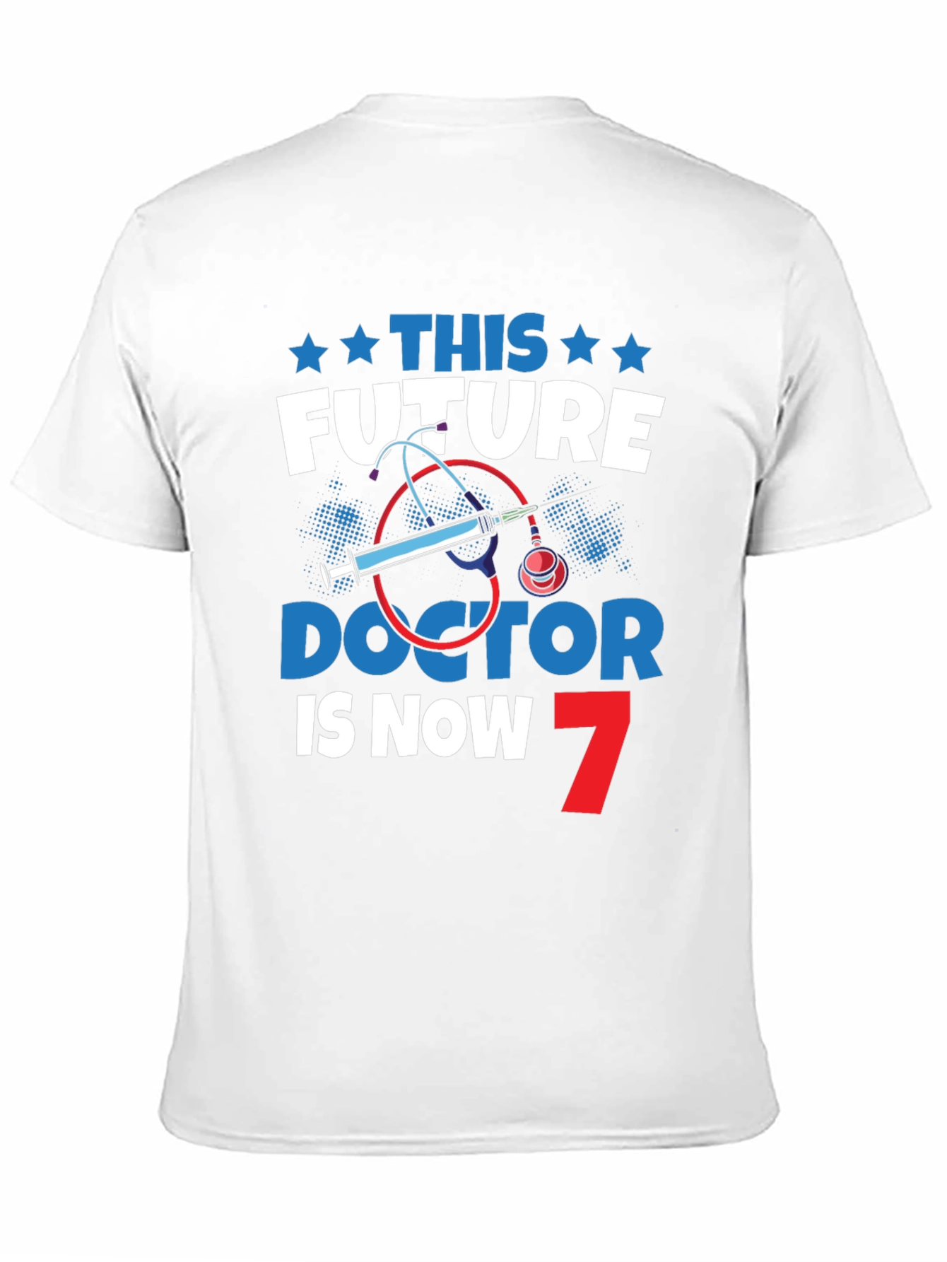 Black Future Doctor 7th Birthday T-Shirt view 11
