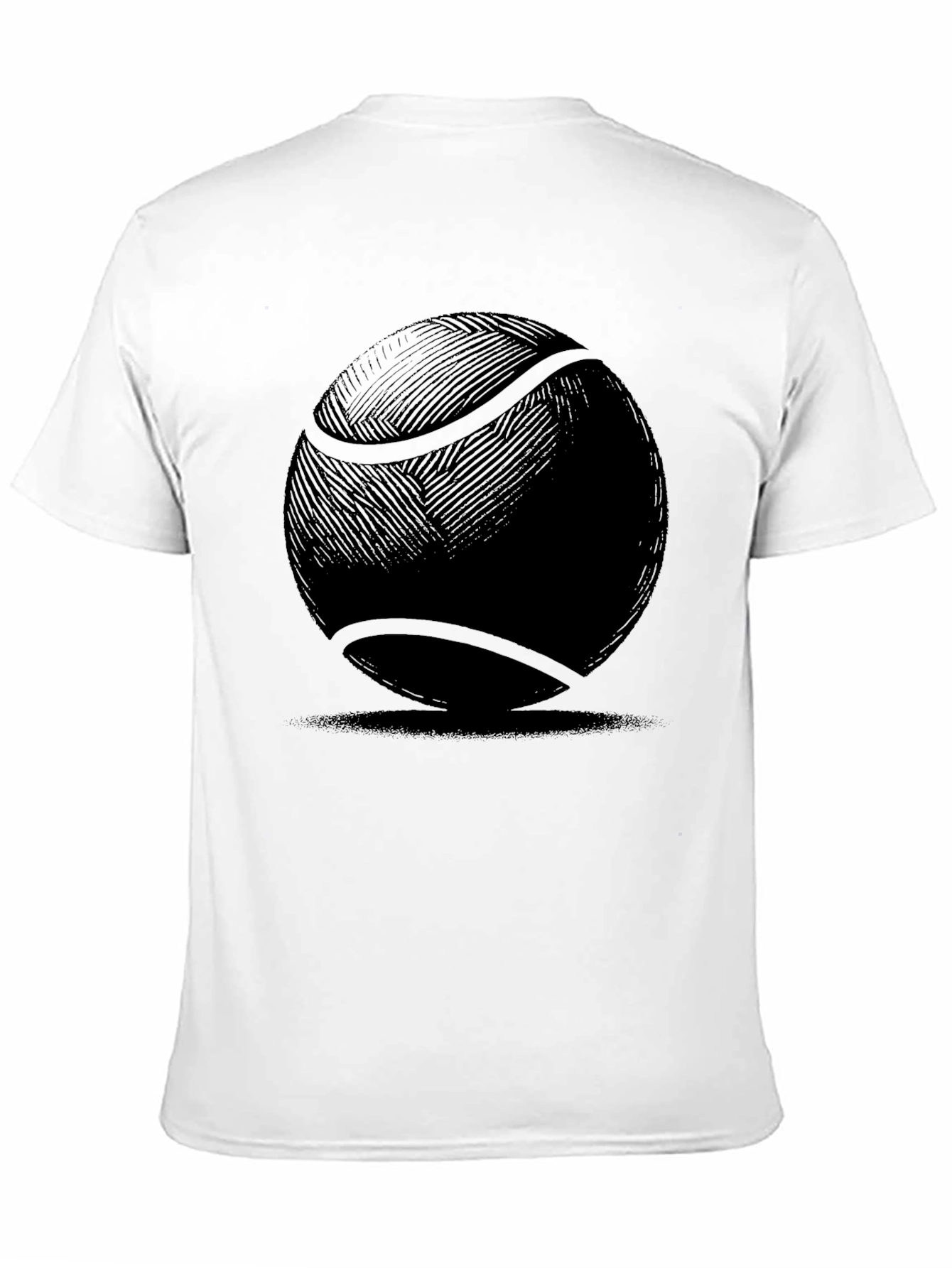 Black Tennis Ball Graphic Tee - Unique Sportswear view 11
