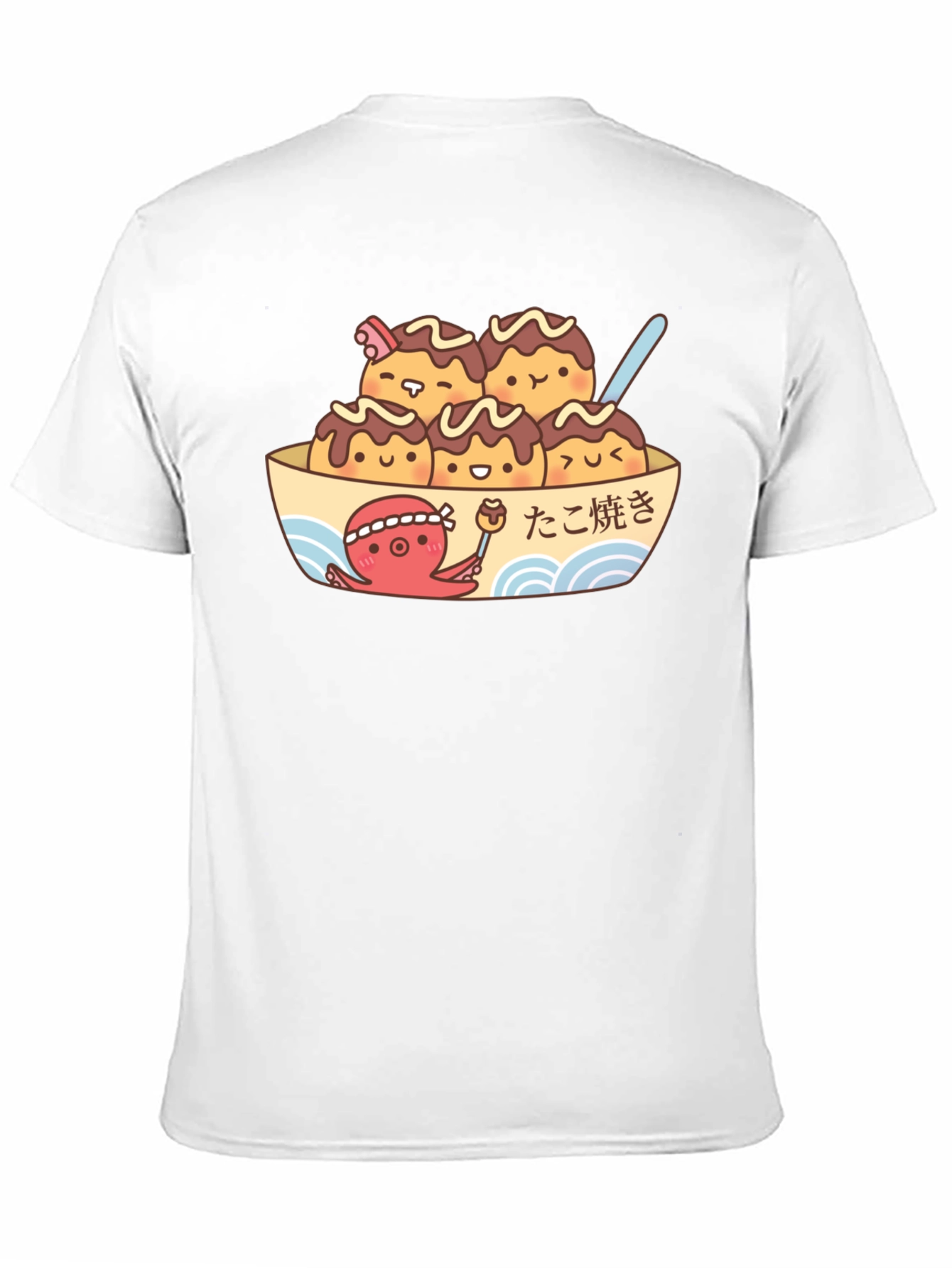 Black Cute Takoyaki T-Shirt - Japanese Foodie Apparel view 11