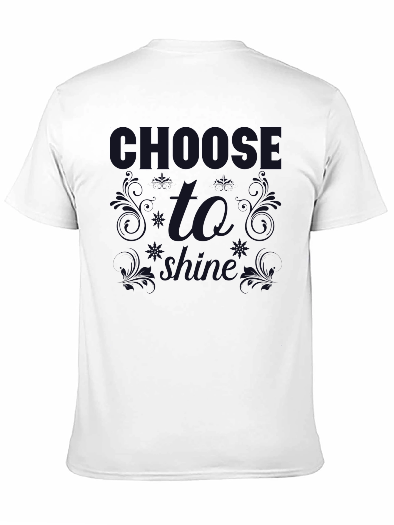 Black Choose to Shine Graphic Tee - Dark Print T-Shirt view 11