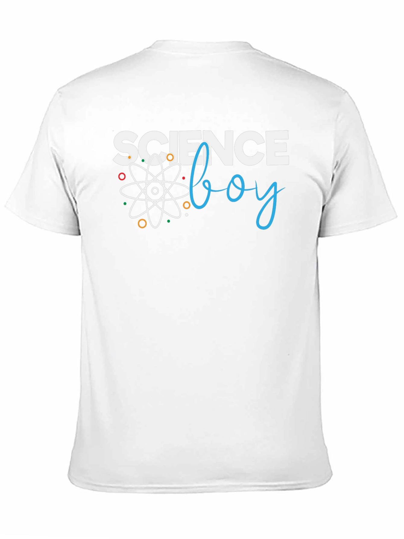 Black Science Boy Graphic T-Shirt - Black Cotton Tee view 11