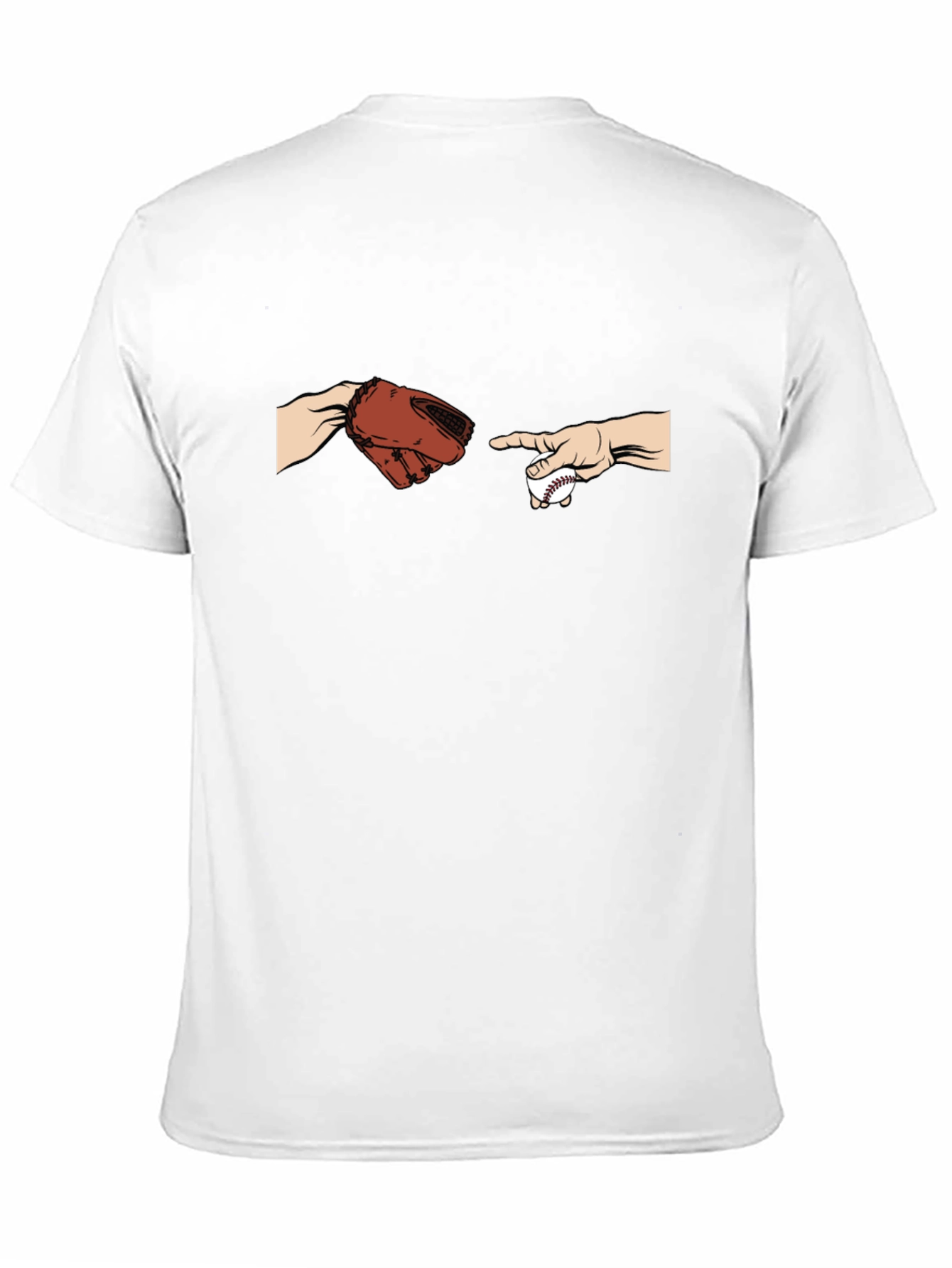 Black Baseball Creation Graphic T-Shirt view 11