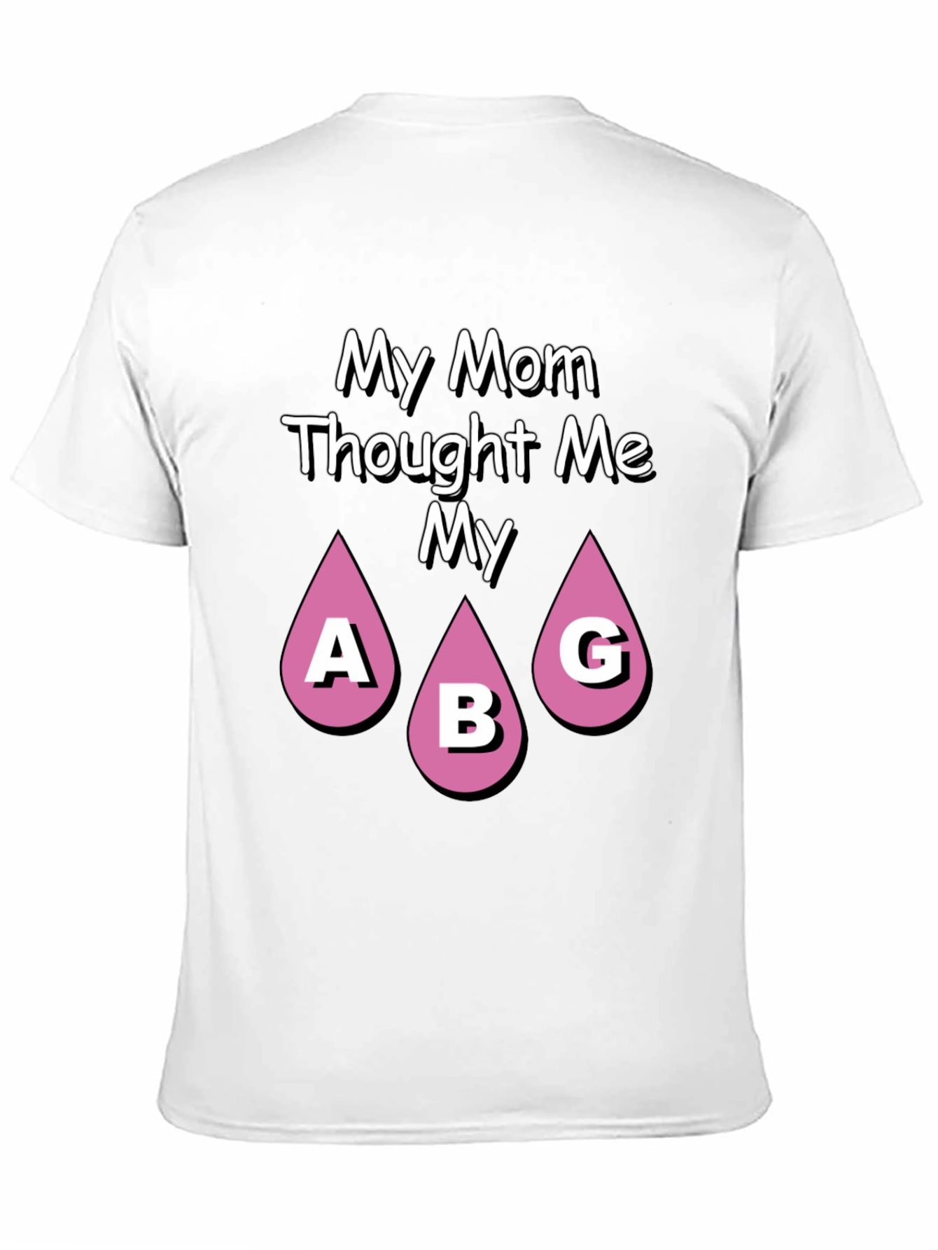 Black Funny Mom ABG T-Shirt - Novelty Graphic Tee view 11