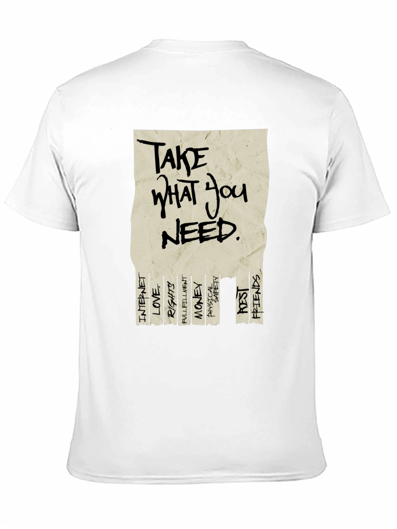 Black Take What You Need Graphic T-Shirt view 11