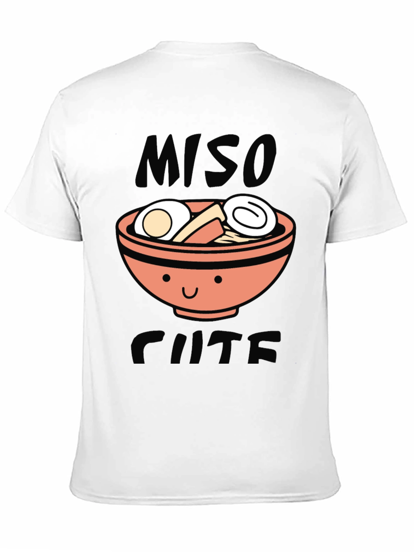 Black Miso Cute Ramen Graphic T-Shirt - Black view 11