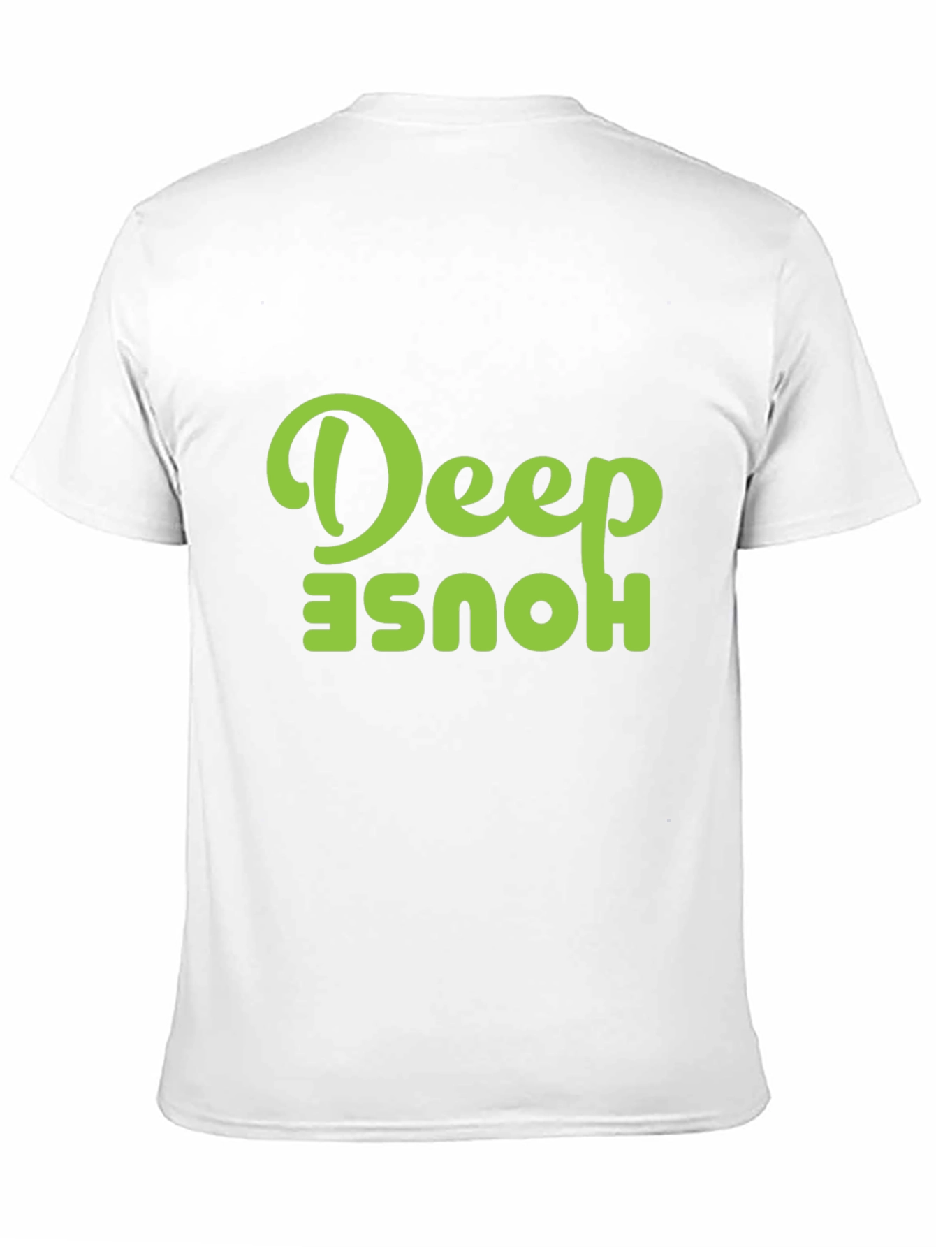 Black Deep House Graphic Tee - Black Cotton T-Shirt view 11