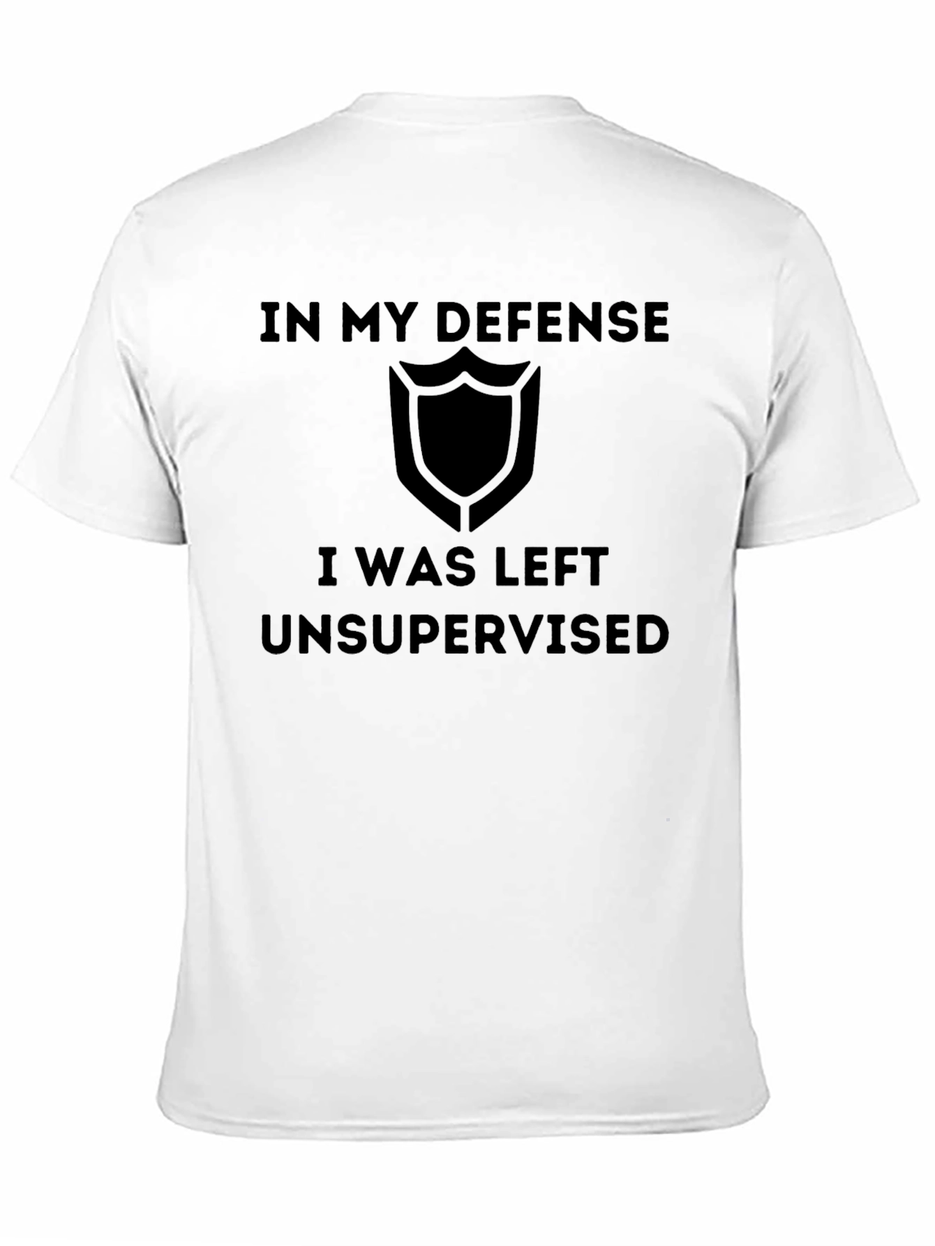 Black In My Defense T-Shirt Funny Unsupervised Tee view 11