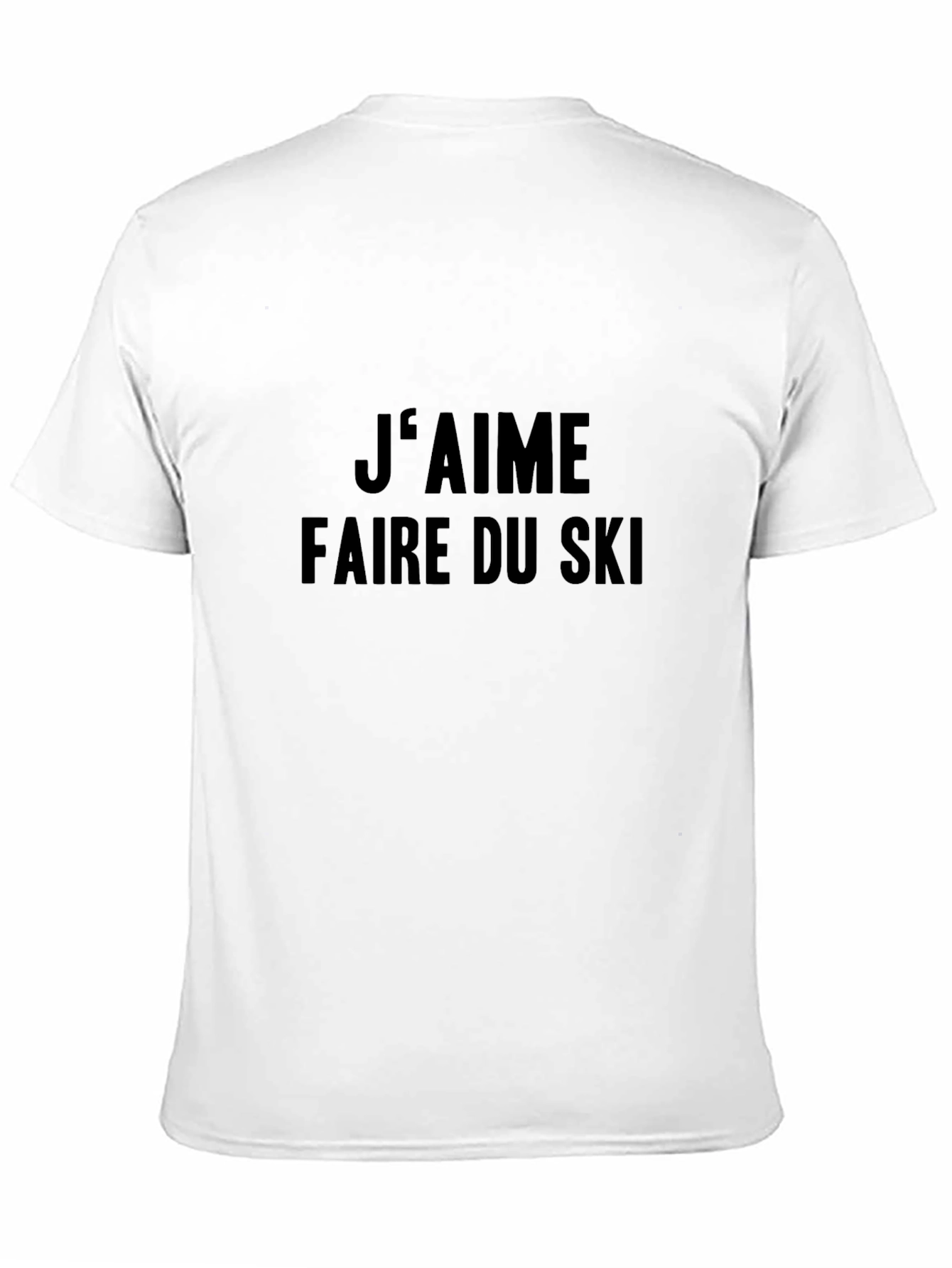 Black J'aime Faire du Ski T-Shirt - Skiing Lover Tee view 11
